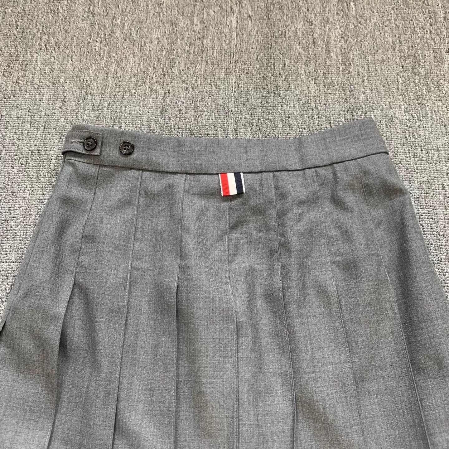Thom Browne Thom Browne Pleated Gray Long Dress Women's 38 98 New Size XS / US 0-2 / IT 36-38 - 9 Thumbnail