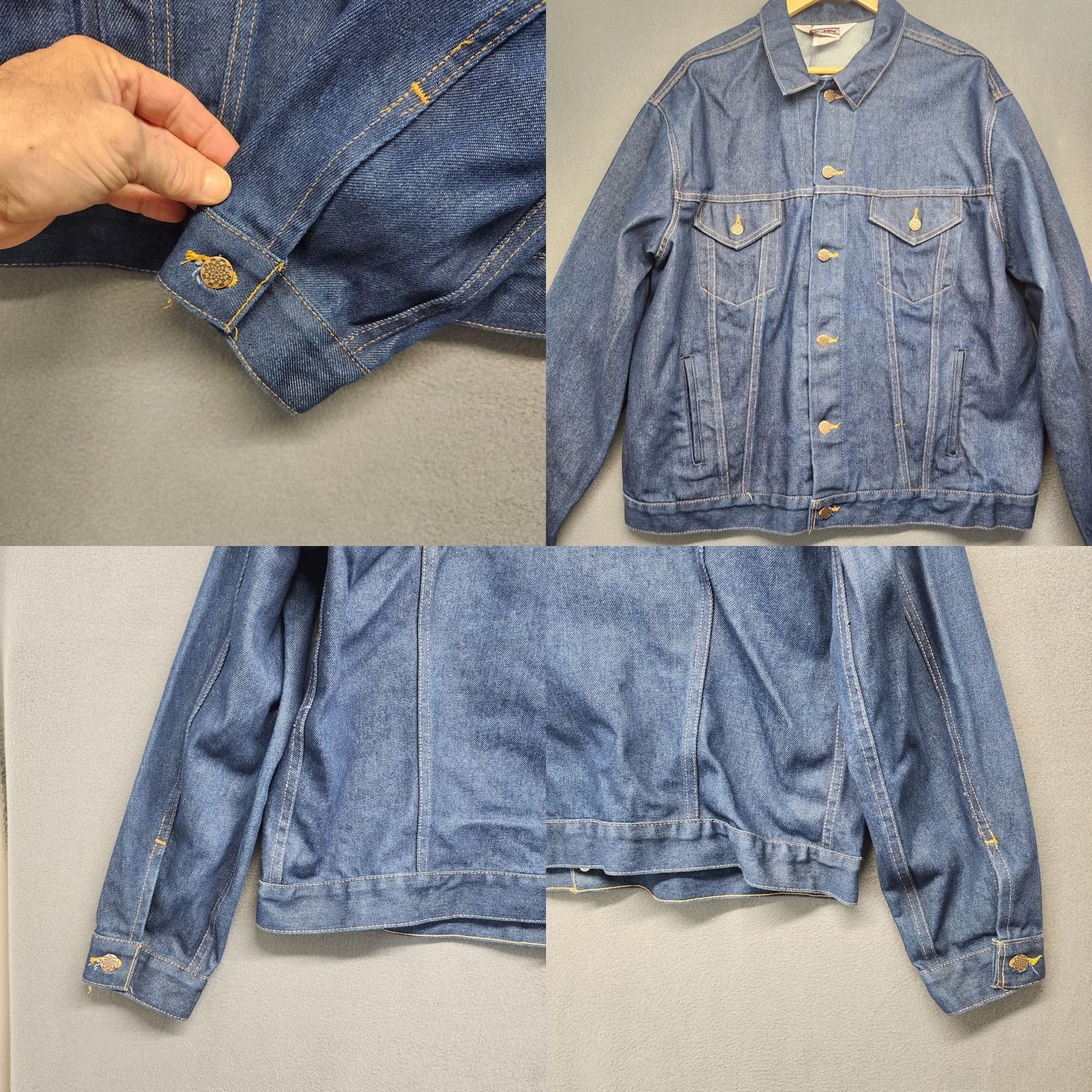 Vintage VINTAGE Big Mac Jacket Men's XXLT Blue Denim Trucker Workwear Utility Chore USA Jeans Shirt? Size US 39 - 9 Thumbnail