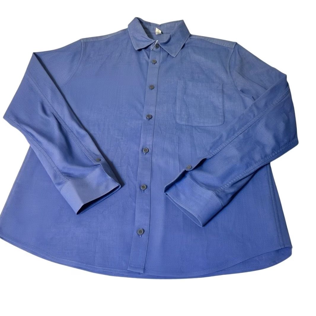 Lululemon Lululemon Button Down Shirt Mens Medium Blue Long Sleeve Stretch Cotton Size US M / EU 48-50 / 2 - 2 Thumbnail