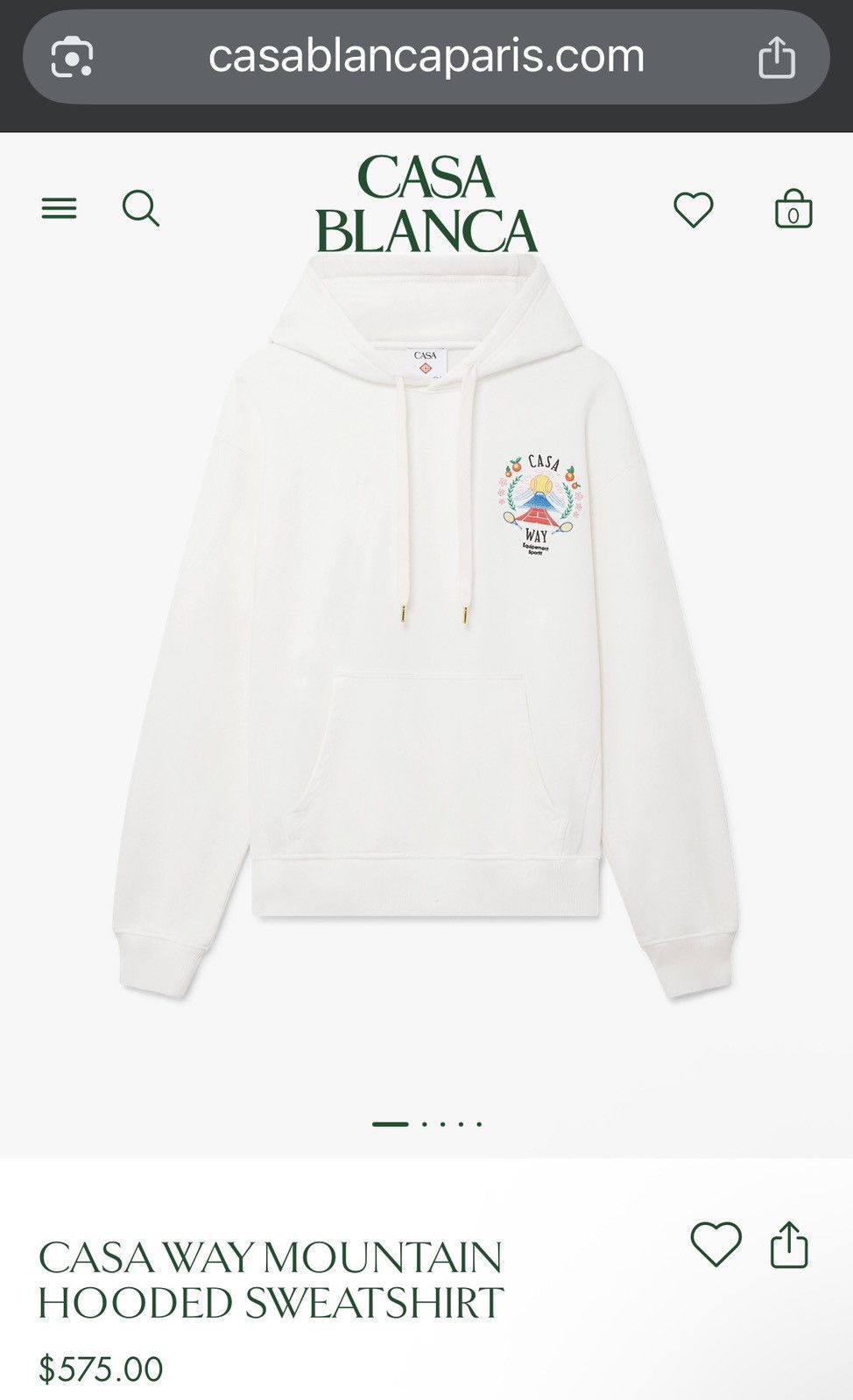 Casablanca Casablanca Hoodie Size US L / EU 52-54 / 3 - 5 Thumbnail