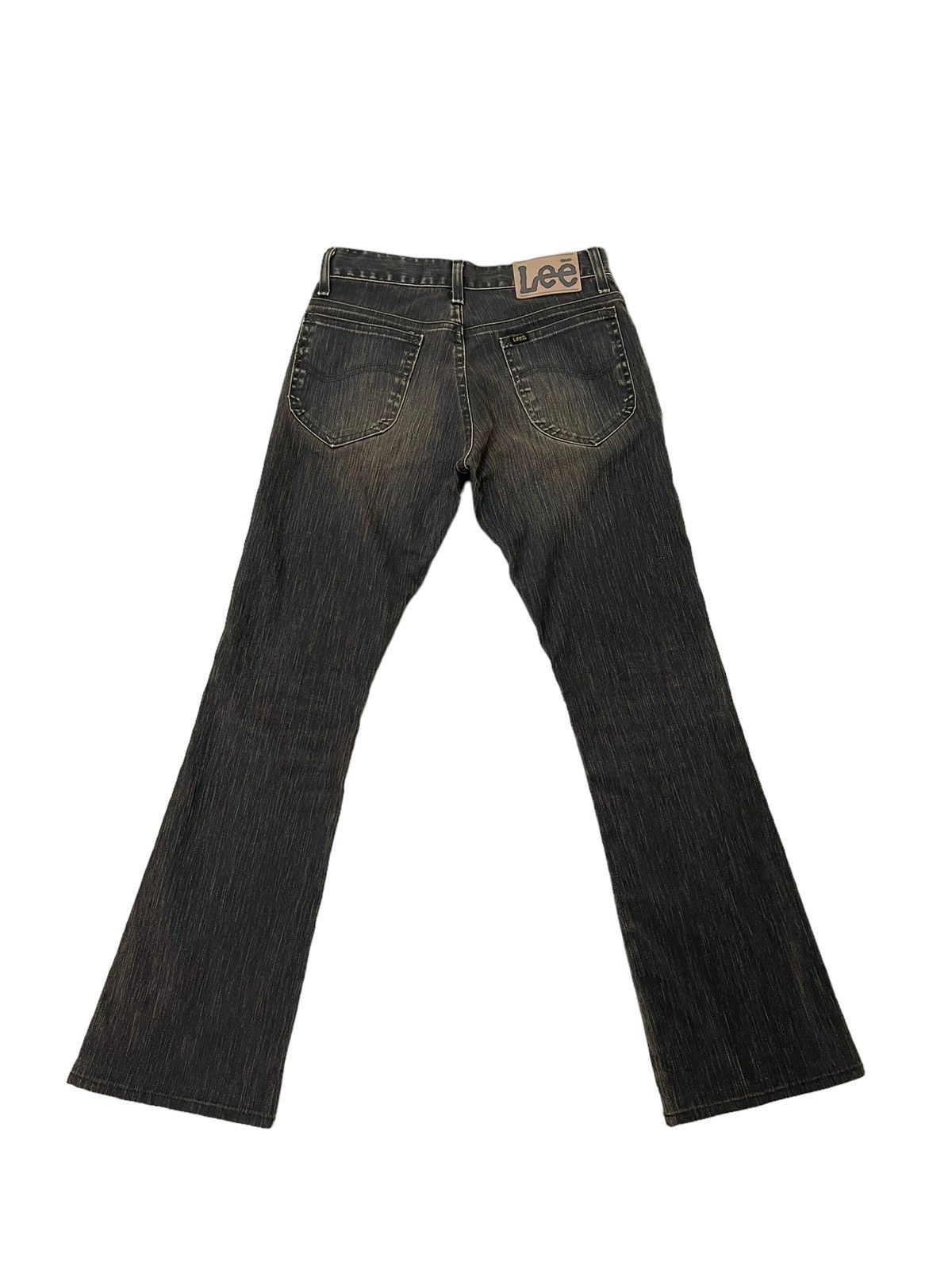 Japanese Brand Flare Jeans Lee Japan Pinstriped Low Rise Boot Cut 7🟦0 Size US 29 - 10 Thumbnail