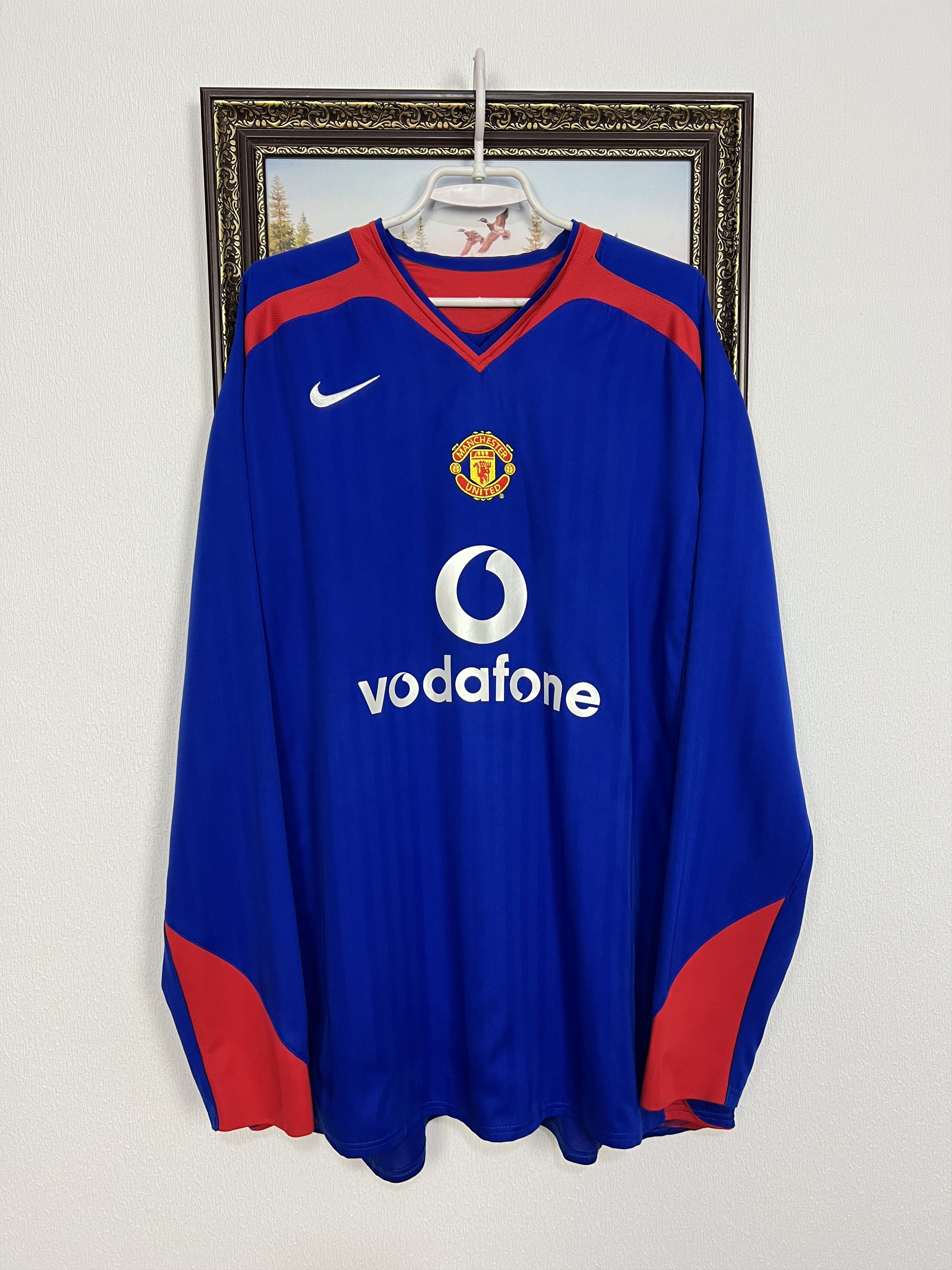 Nike Manchester United football shirt Soccer Long Sleeve Jersey Size US XXL / EU 58 / 5 - 1 Thumbnail