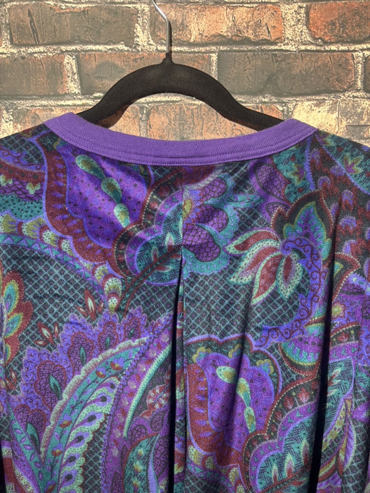 Oscar De La Renta Vintage Oscar de la Renta Active Paisley Sweatshirt L Size L / US 10 / IT 46 - 6 Thumbnail