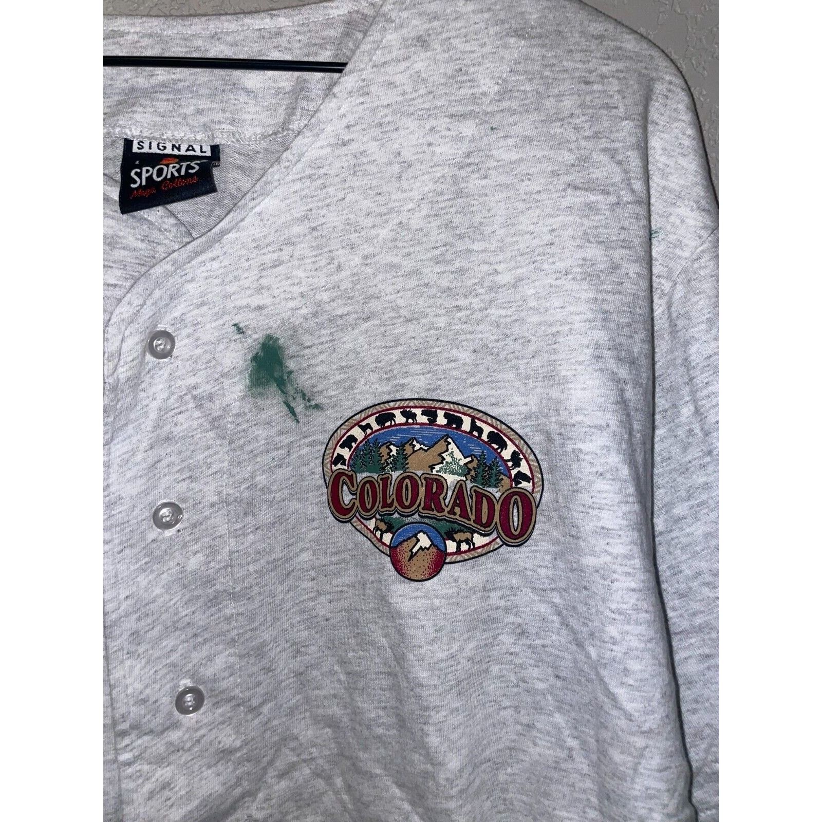 Signal Sport Vintage Cotton Jersey Mount Rushmore Test Print VTG 90s L Size US L / EU 52-54 / 3 - 3 Thumbnail