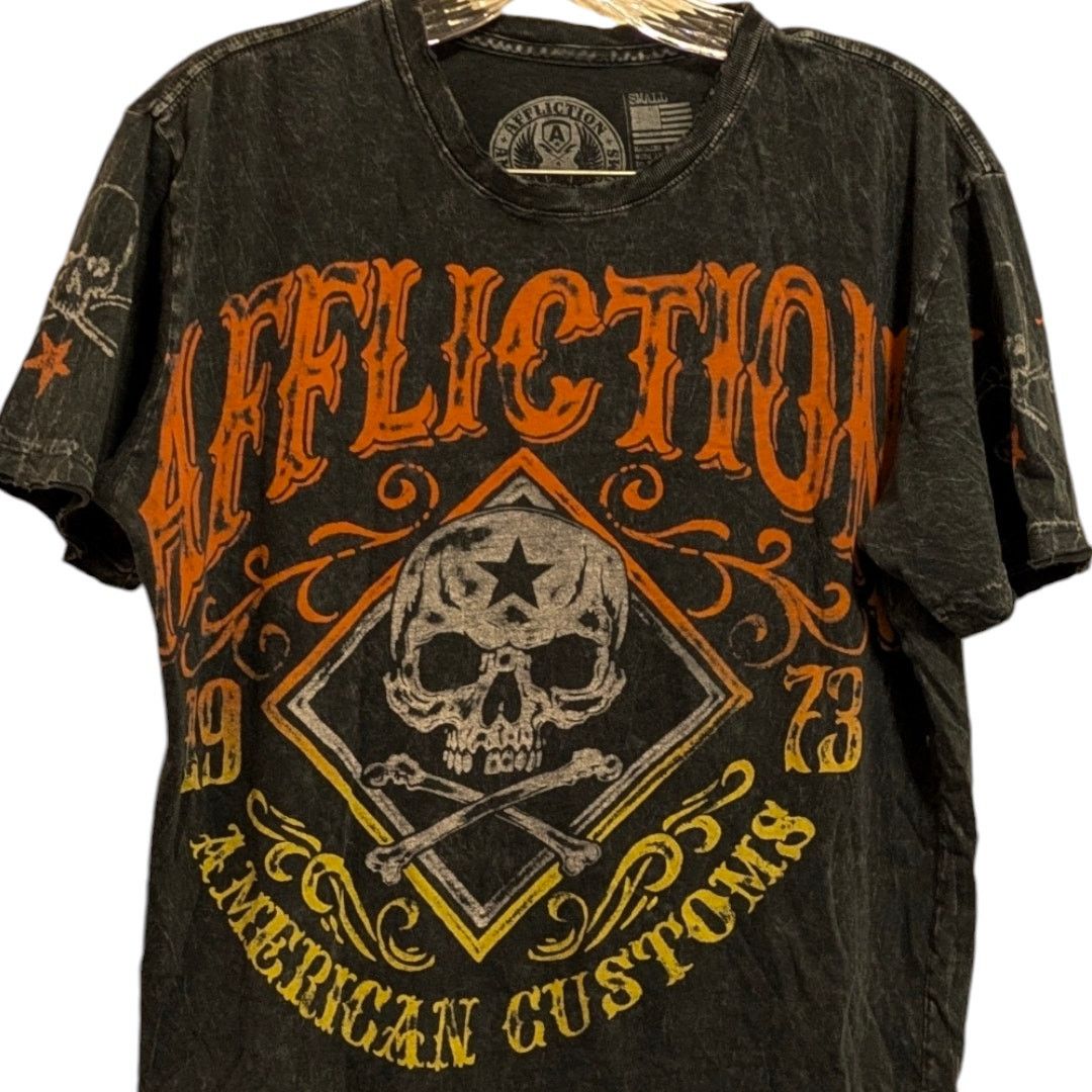Affliction AFFLICTION American Customs 1973 Short Sleeve T-shirt Gray M Size US M / EU 48-50 / 2 - 3 Thumbnail