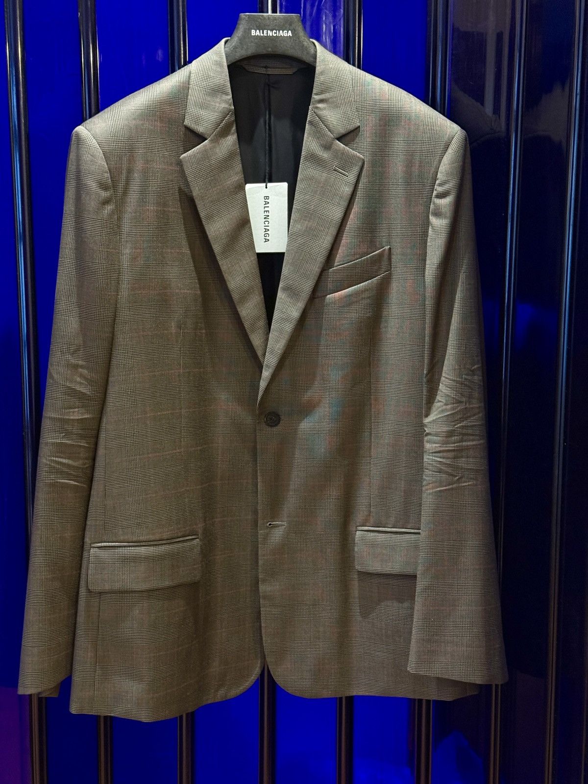 'Washed' Prince Of Wales SB jacket