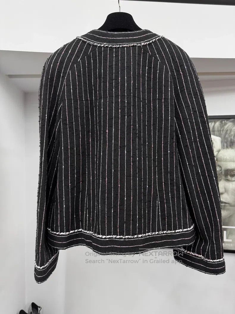Chanel Chanel Black vertical striped jacket Size XS / US 0-2 / IT 36-38 - 3 Thumbnail