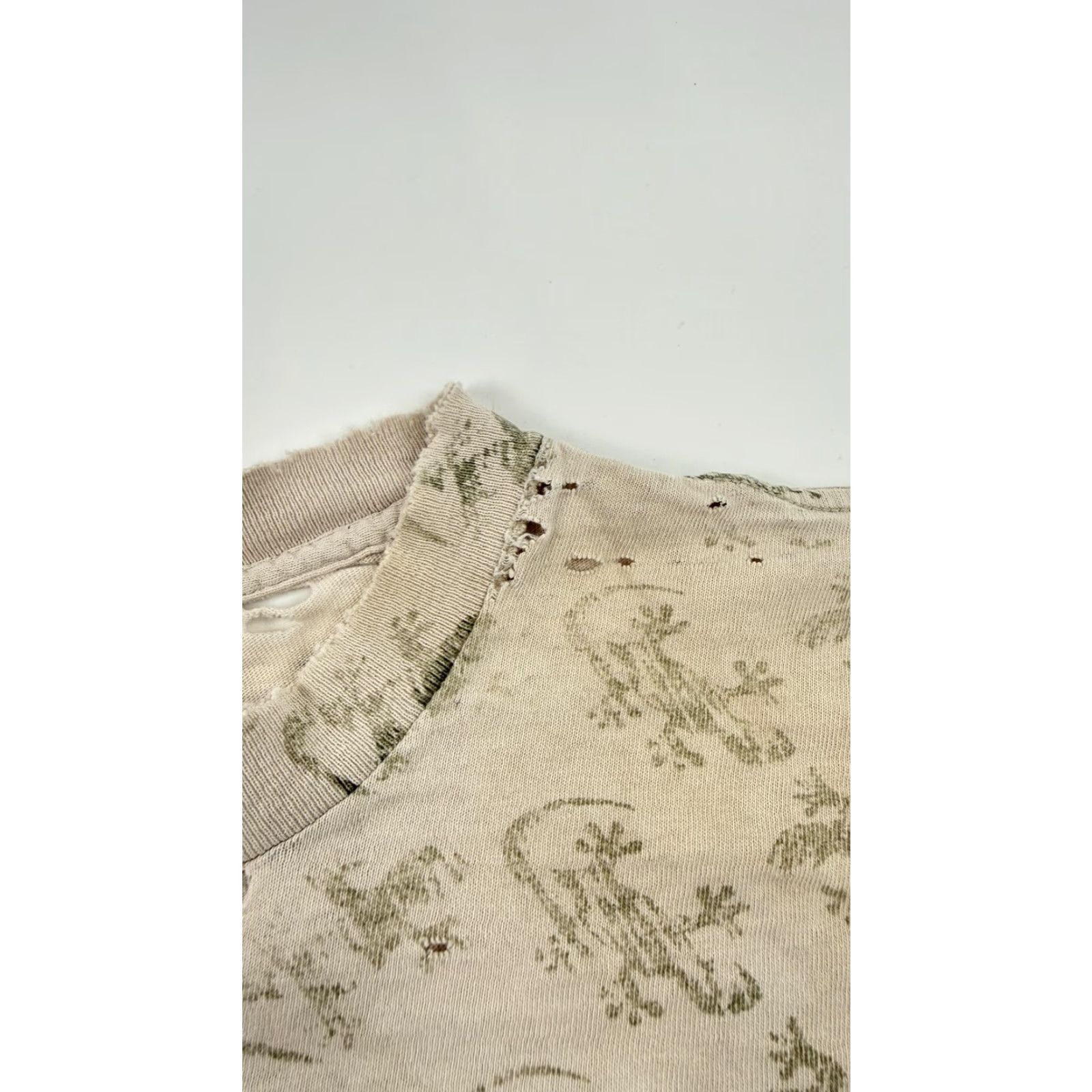 Vintage VINTAGE Tennessee River Gecko Lizard All Over Print Shirt Mens XL Tan 90s Size US XL / EU 56 / 4 - 7 Thumbnail