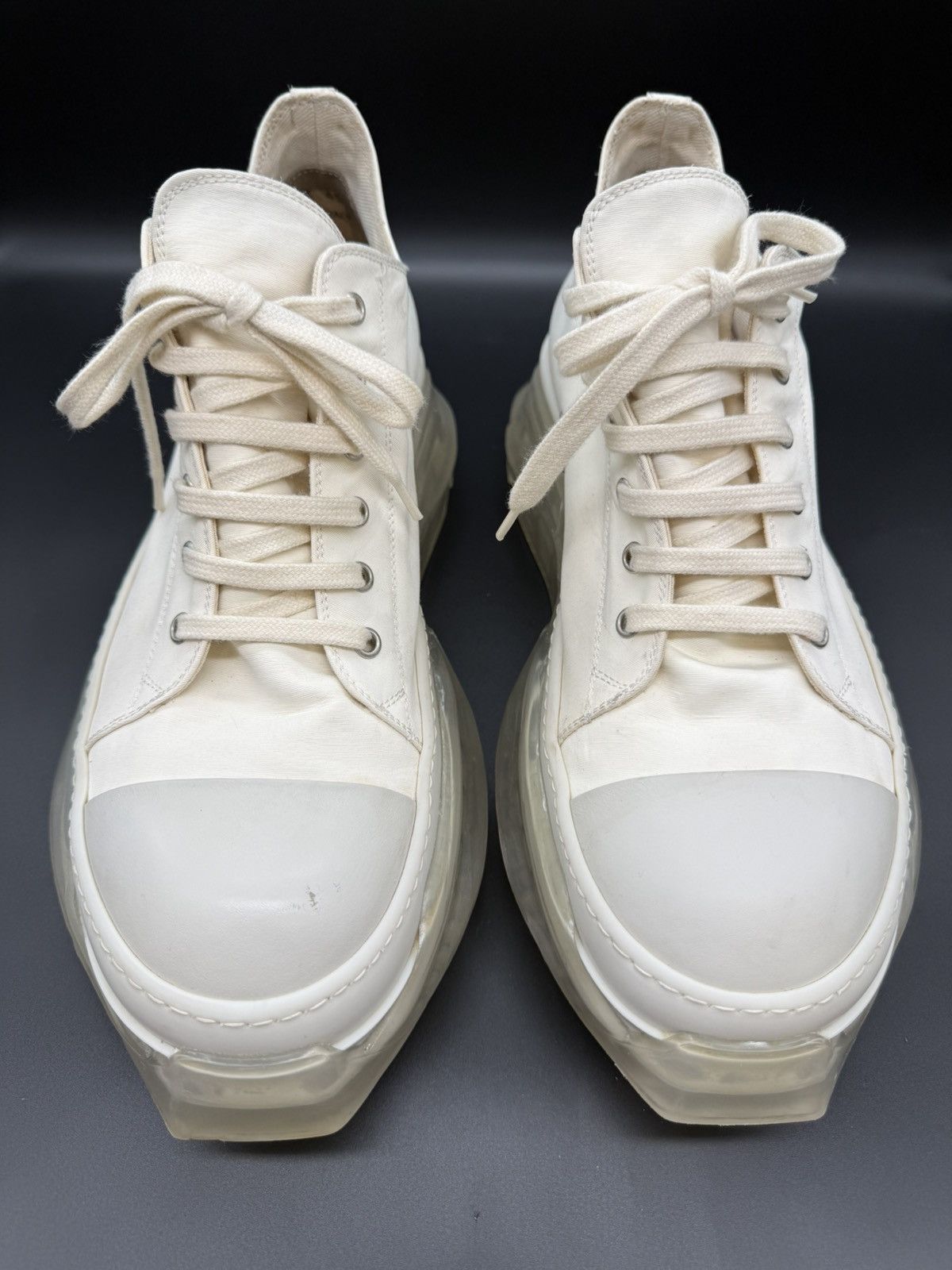 Rick Owens Drkshdw Rick Owens DRKSHDW Abstract Low — Milk/Clear · EU 45 Size US 12 / EU 45 - 2 Thumbnail