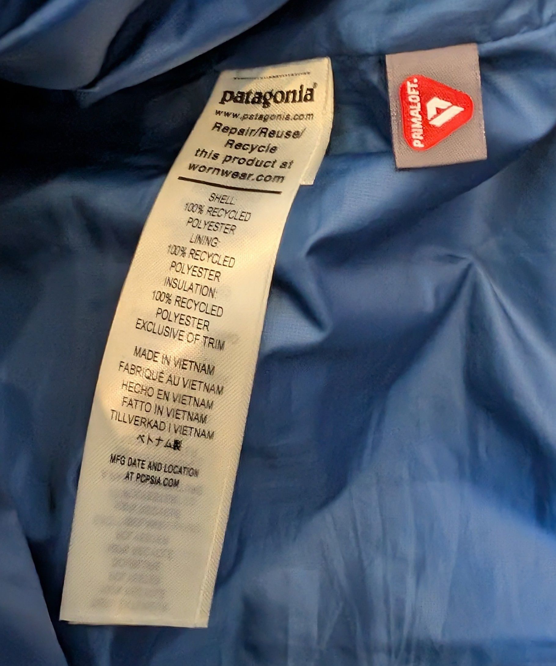 Patagonia Patagonia Nanopuff Vest Blue Men's Size Large Embroidered Size US L / EU 52-54 / 3 - 4 Thumbnail