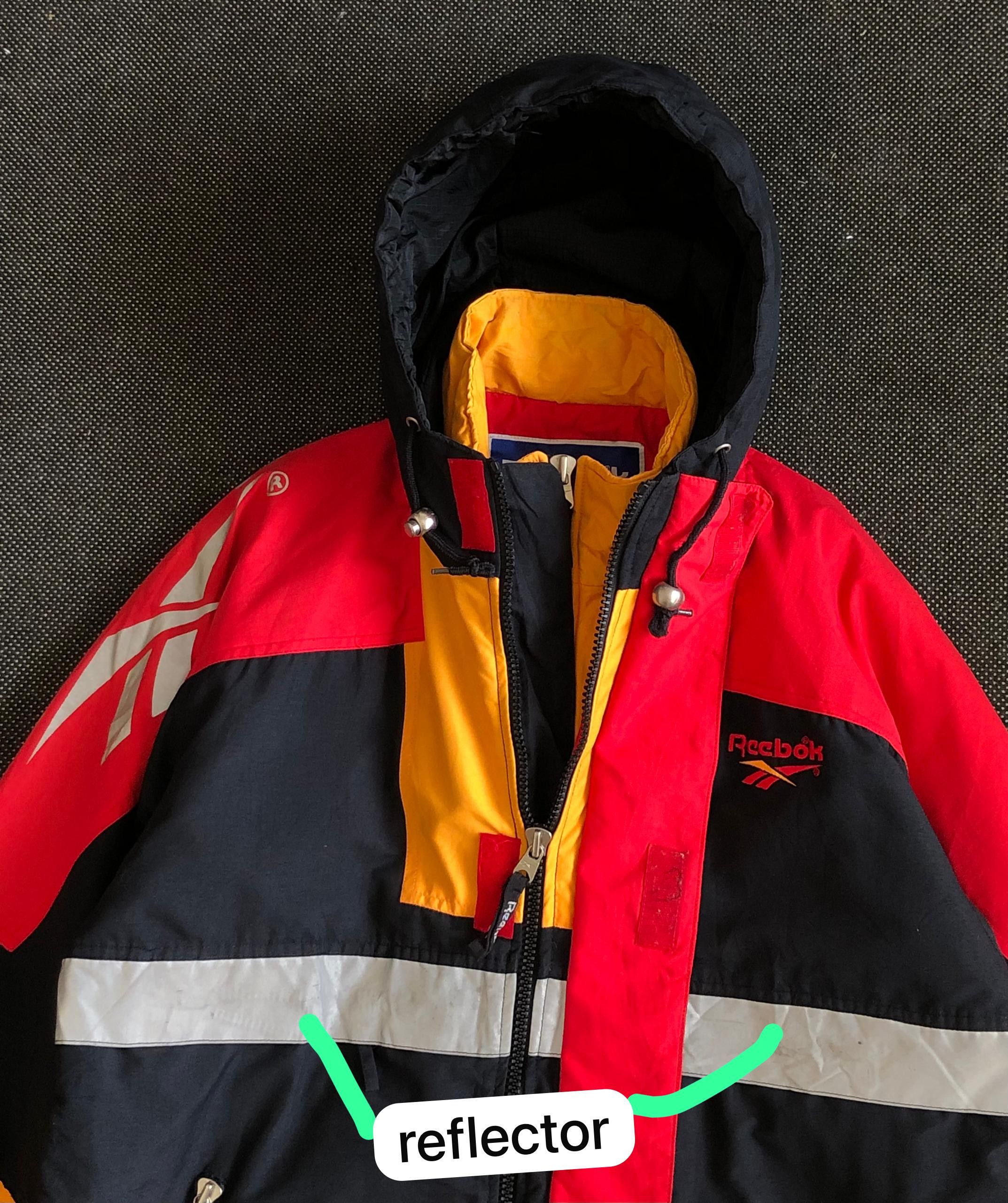 Reebok RARE🔥VINTAGE 90’S PLANET REEBOK OUTDOOR REFLECTOR JACKET Size US XL / EU 56 / 4 - 5 Thumbnail