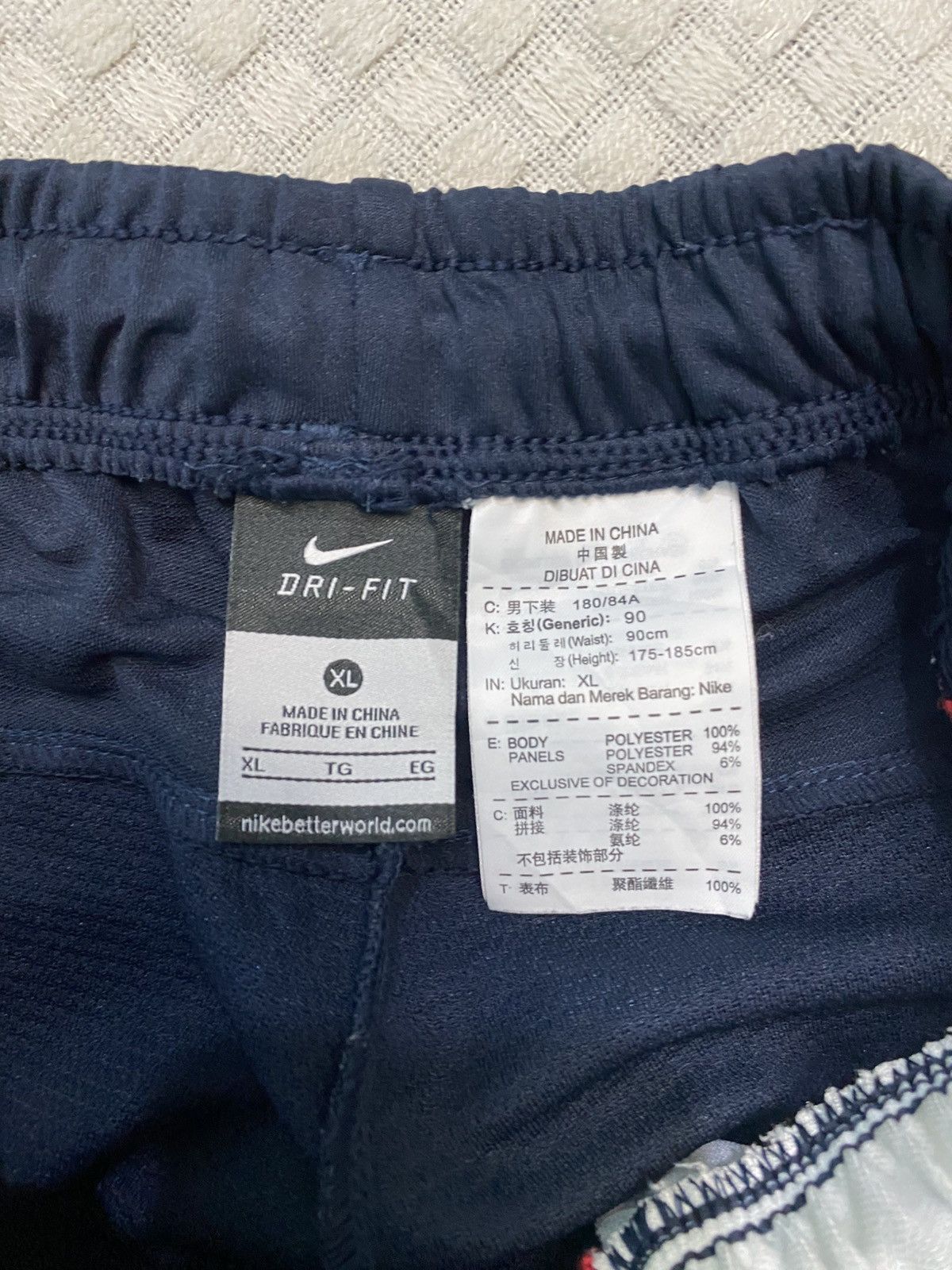 NOCTA × Nike 💥 VINTAGE NIKE 90S BAGGY WIDE LEG SWOOSH TRACK PANTS Y2K Size US 26 / EU 42 - 12 Thumbnail