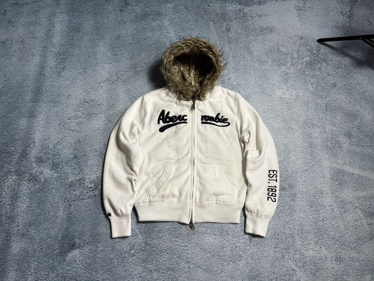 Abercrombie & Fitch Abercrombie & Fitch zip hoodie Y2K streetwear women's L size Size L / US 10 / IT 46 - 1 Thumbnail