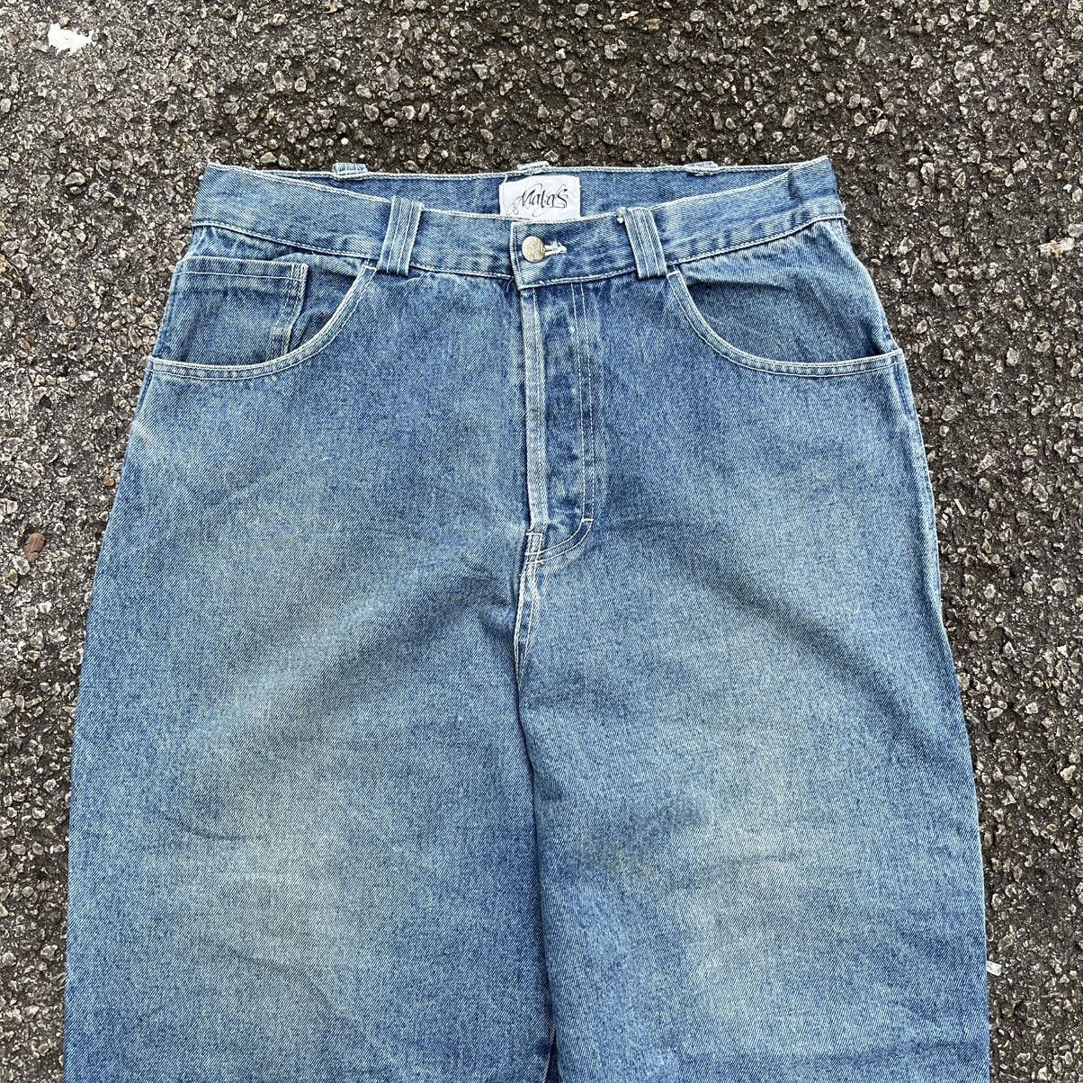 Southpole Baggy Jeans Multi Pocket Faded Blue Y2K Denim Skater Pants Size US 32 / EU 48 - 4 Thumbnail