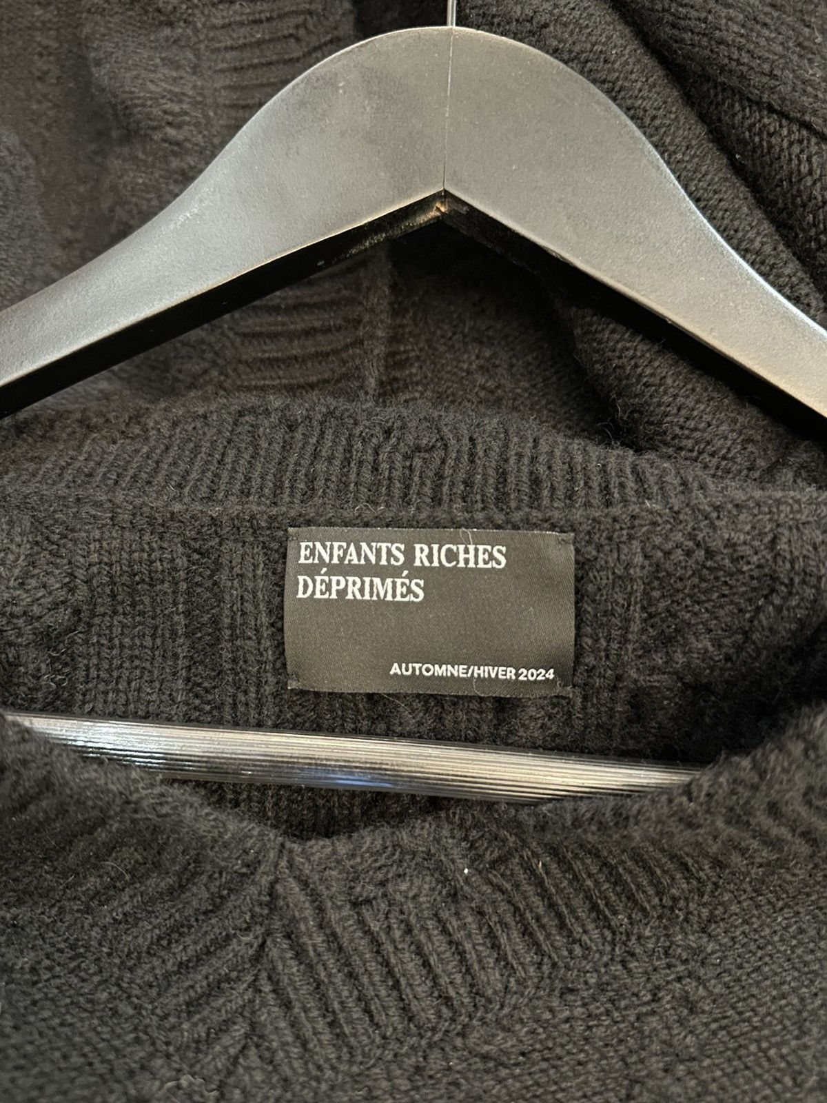 Enfants Riches Deprimes ENFANTS RICHES DEPRIMES BLACK ON BLACK CASHMERE Size US L / EU 52-54 / 3 - 5 Thumbnail