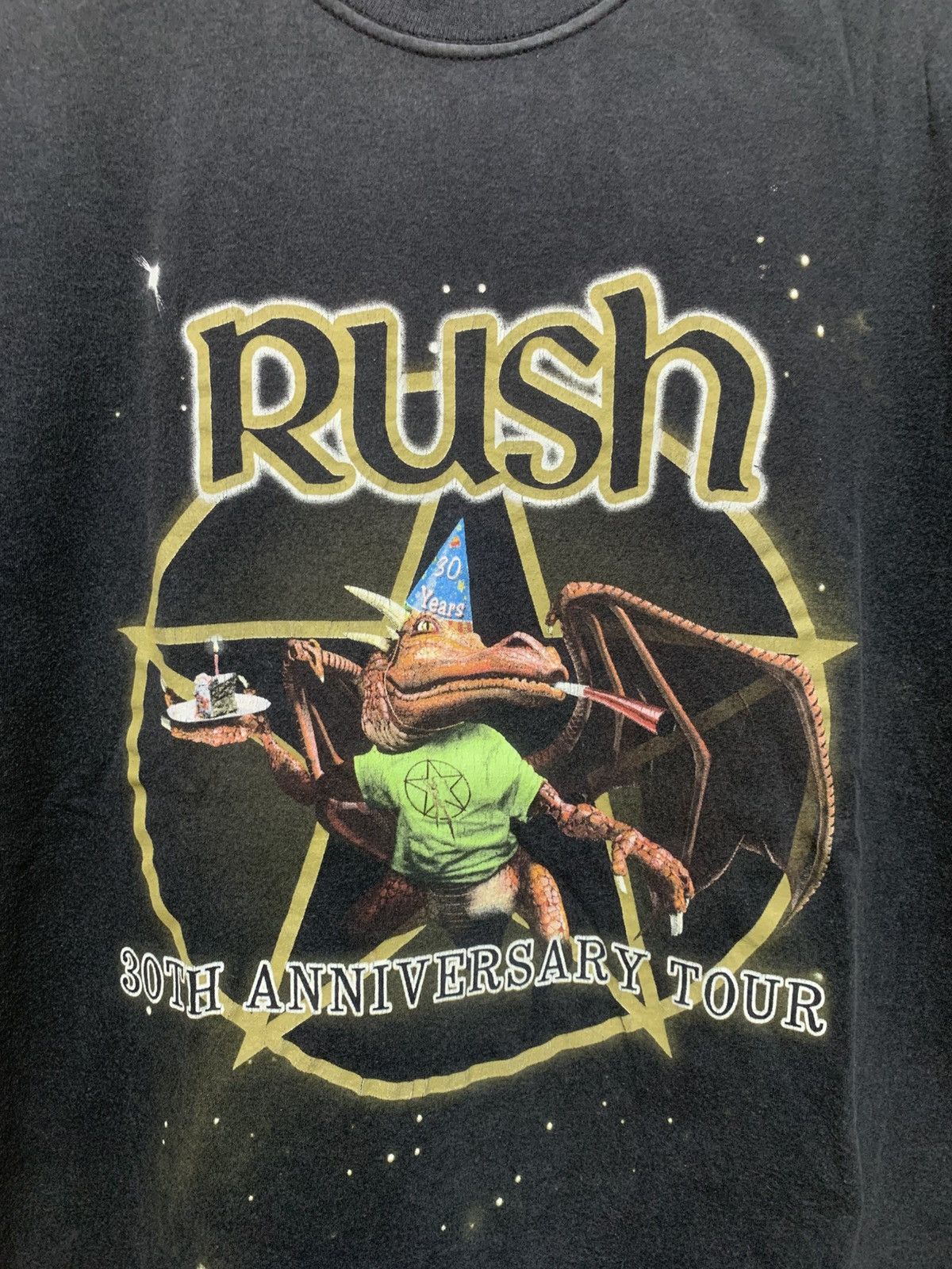 Band Tees Vtg RUSH 30th Anniversary Dinosaur Logo Tour Tee Size US M / EU 48-50 / 2 - 5 Thumbnail