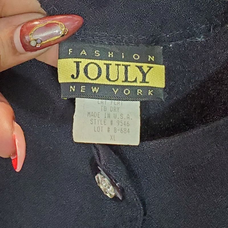 Other Jouly Black Gold Button Tie Back Blouse XL Size XL / US 12-14 / IT 48-50 - 5 Thumbnail
