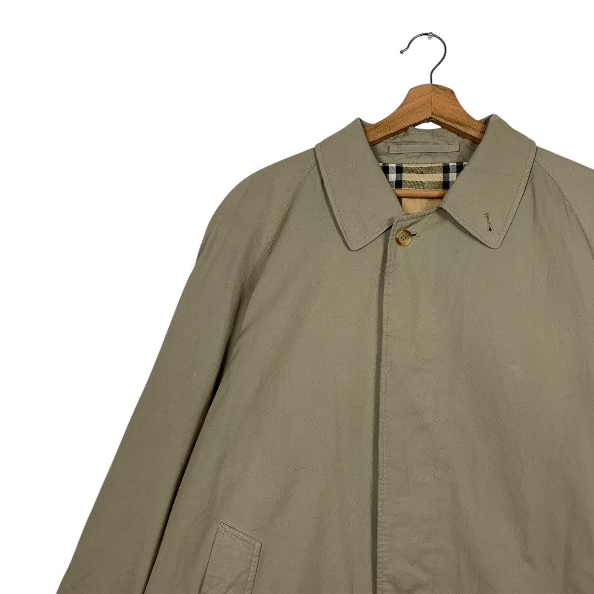 Burberry Vintage Burberrys Nova Check Overcoat Size US L / EU 52-54 / 3 - 8 Thumbnail