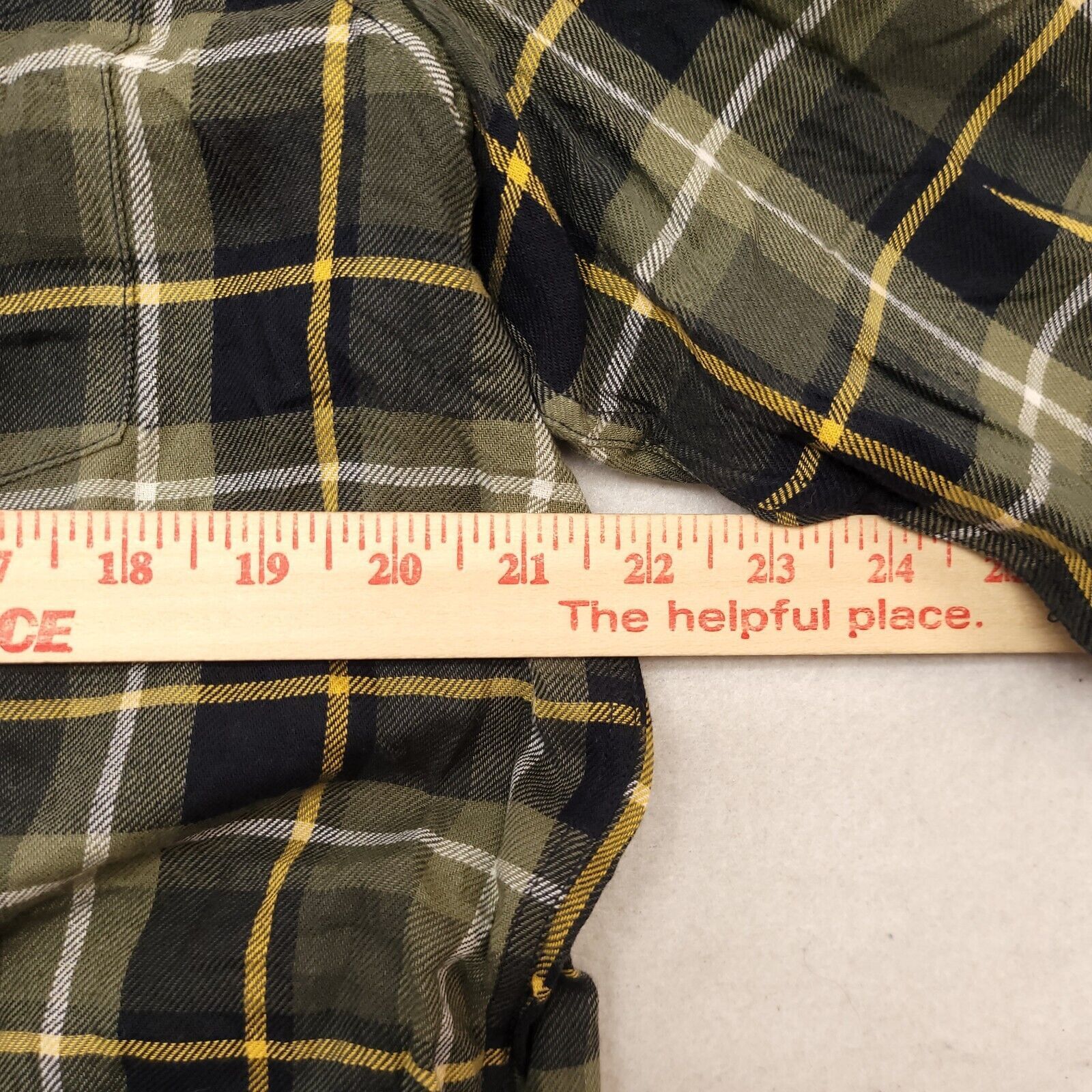 H&M H&M LOGG Tartan Flannel Shirt Mens Size Large L Green Yellow Size US L / EU 52-54 / 3 - 9 Thumbnail