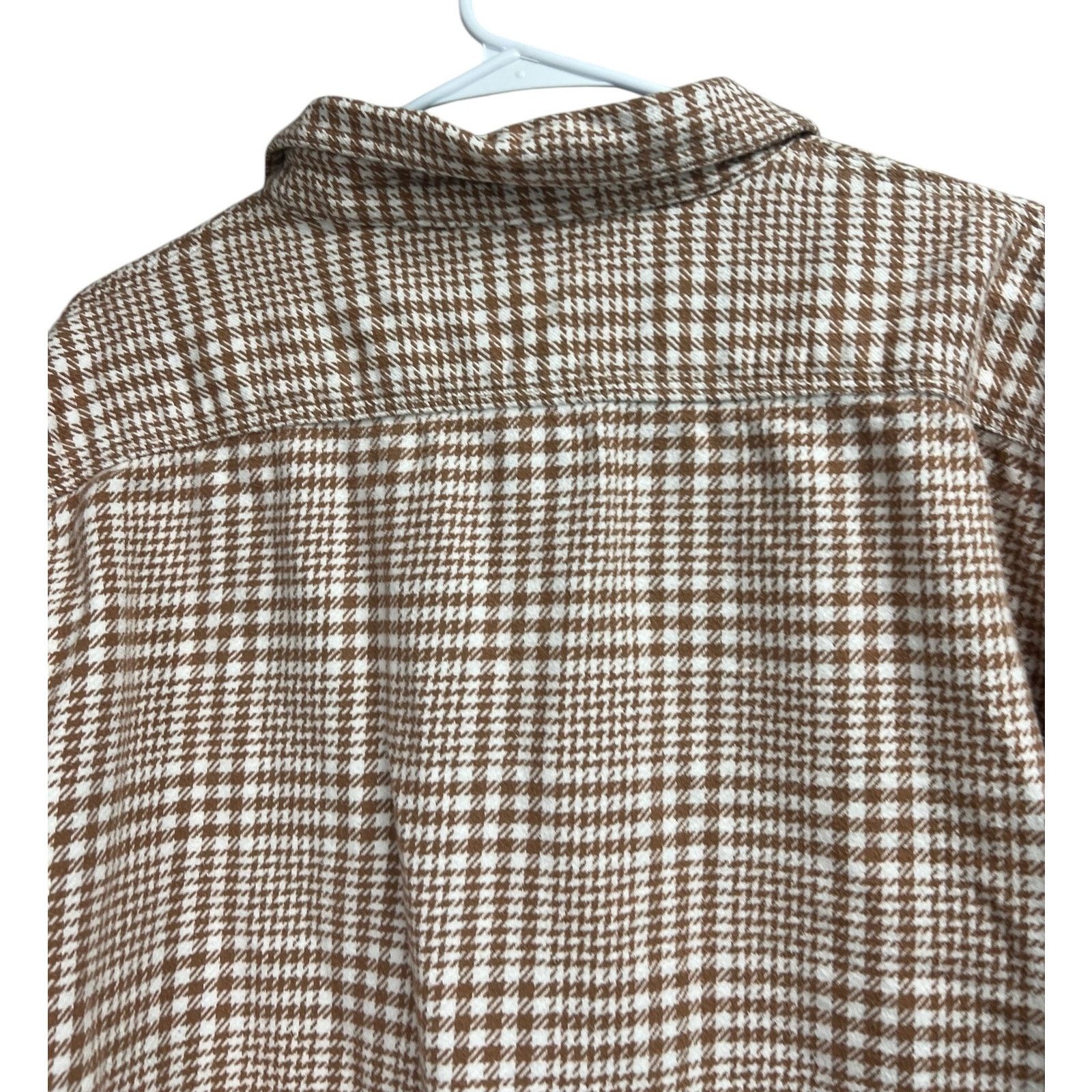 Lands' End Lands' End Shirt XL Brown Beige Plaid Flannel Button Up Size US XL / EU 56 / 4 - 8 Thumbnail