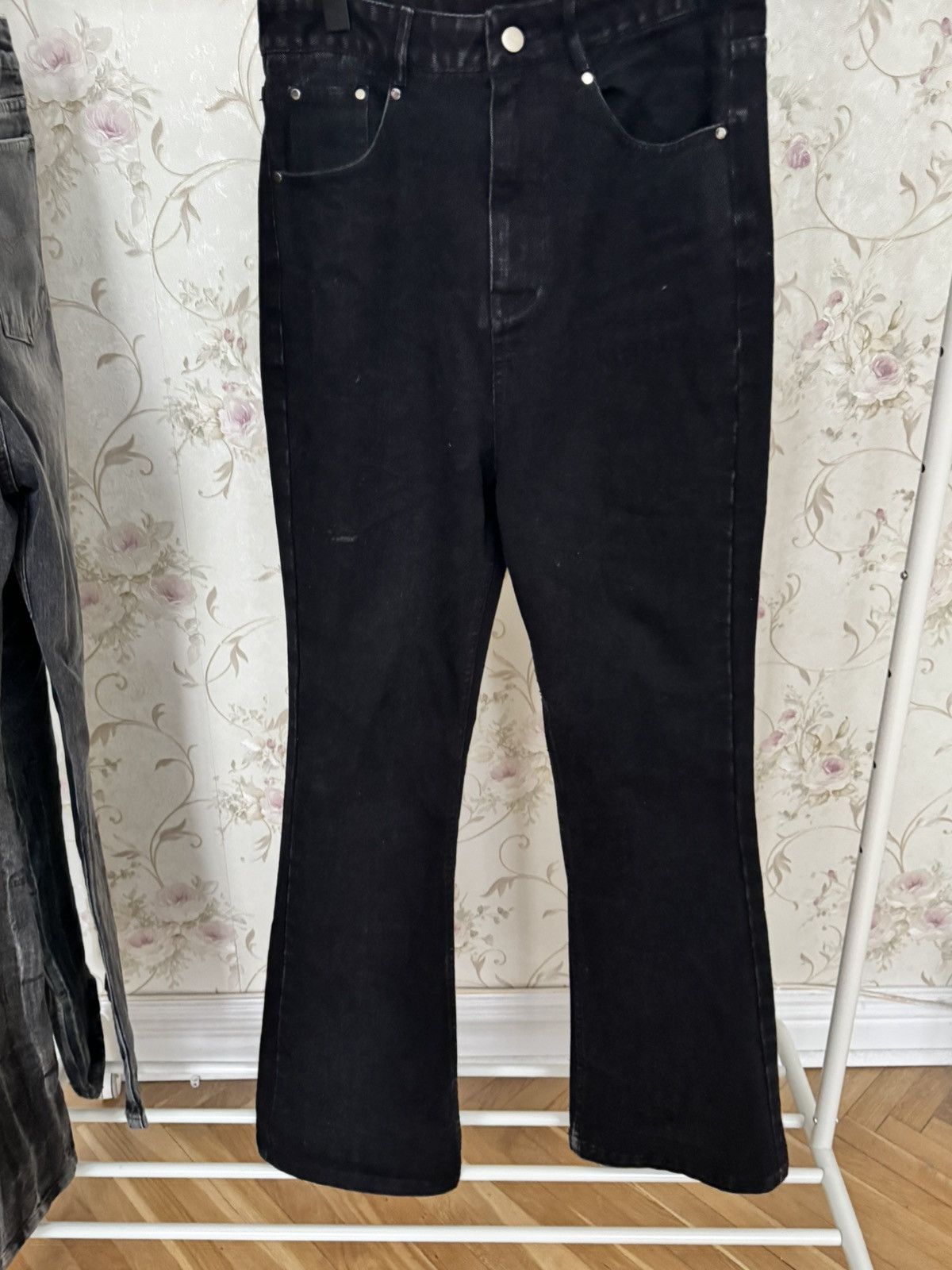 If Six Was Nine × Vintage Lost tape flared denim Size US 31 - 4 Thumbnail