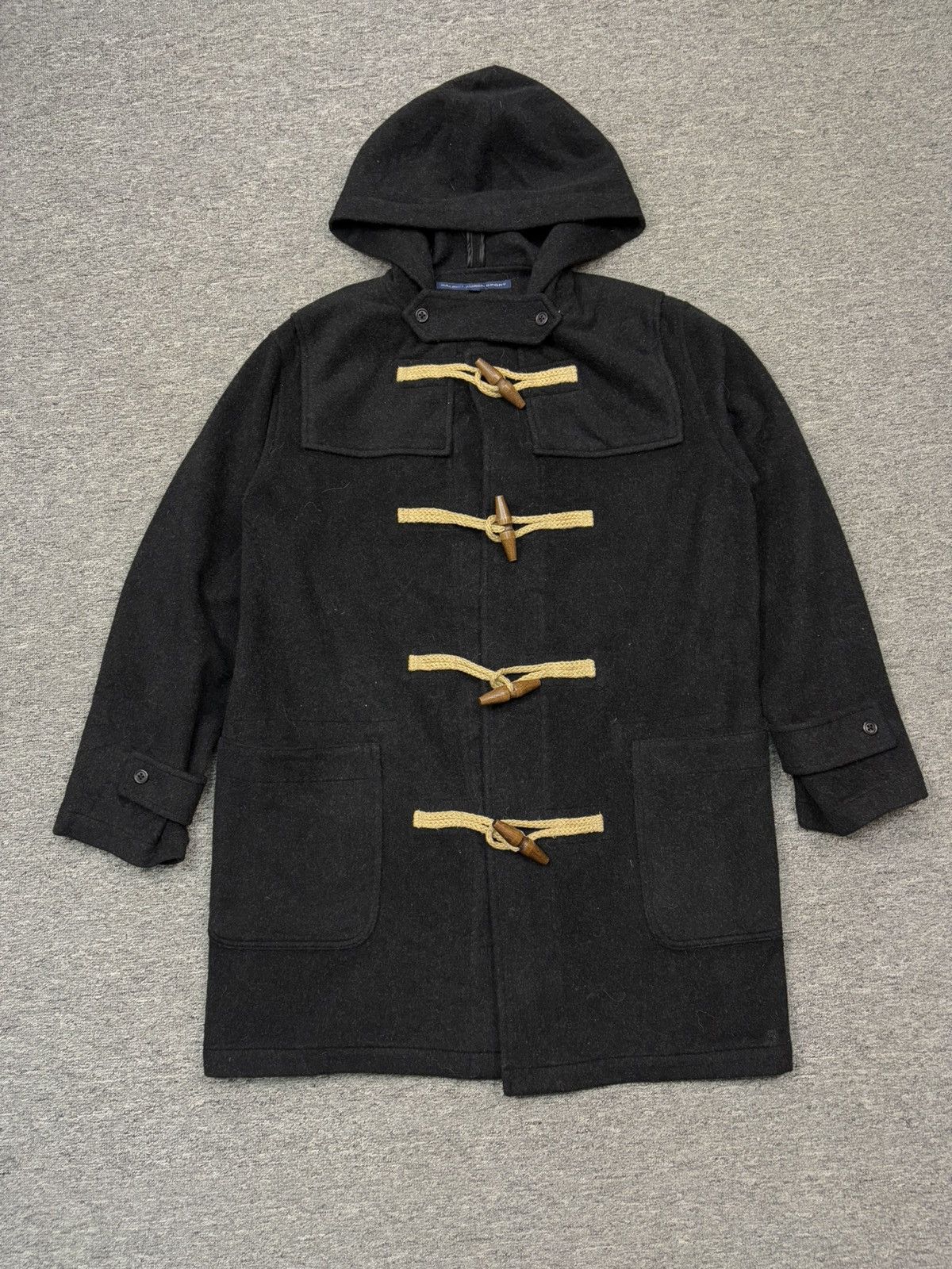 Ralph Lauren Vintage Ralph Lauren Sports Duffle Coat Wool Size US L / EU 52-54 / 3 - 1 Thumbnail