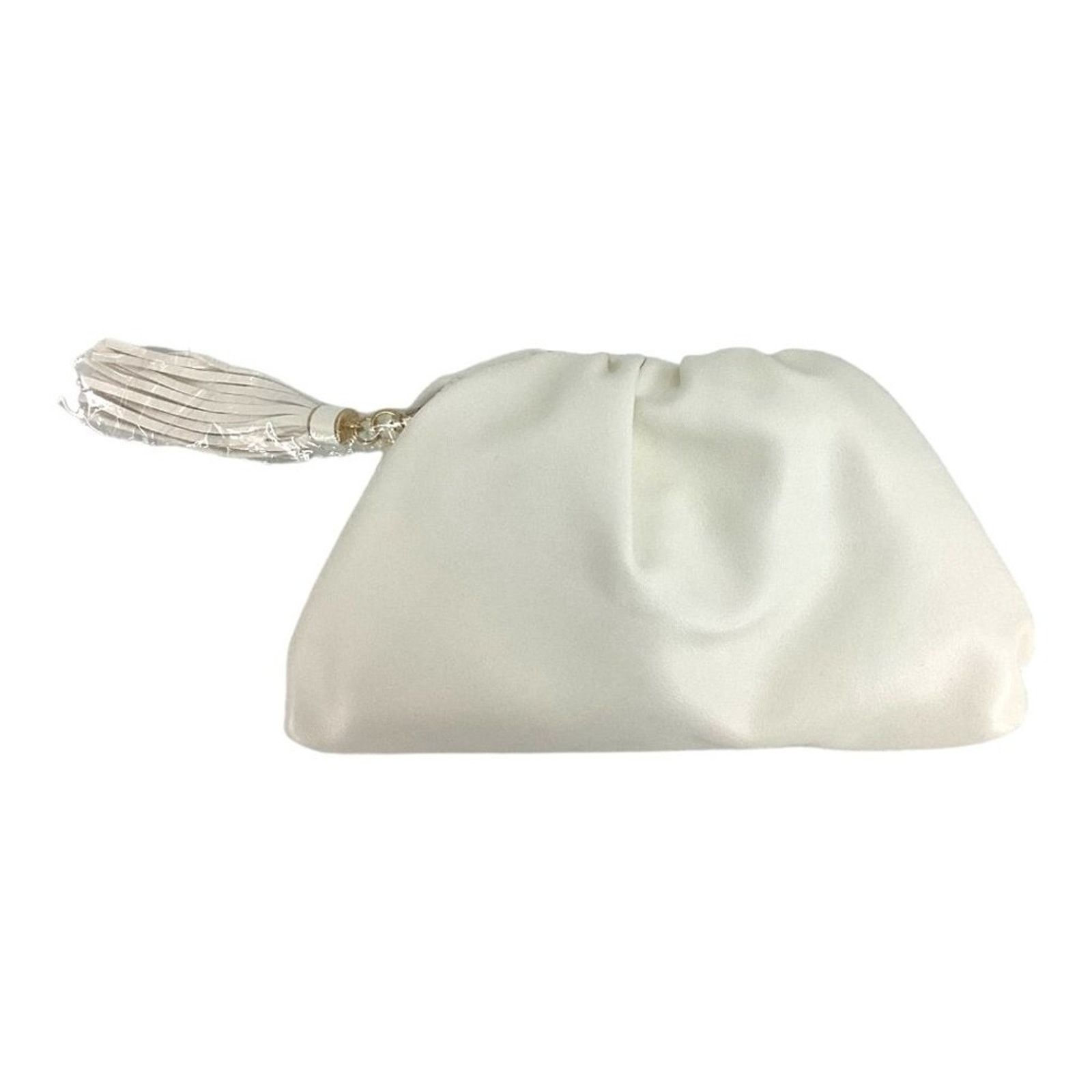 Other Understated Leather Ivory Crescent Clutch NWT $100 MSRP Size ONE SIZE - 8 Thumbnail