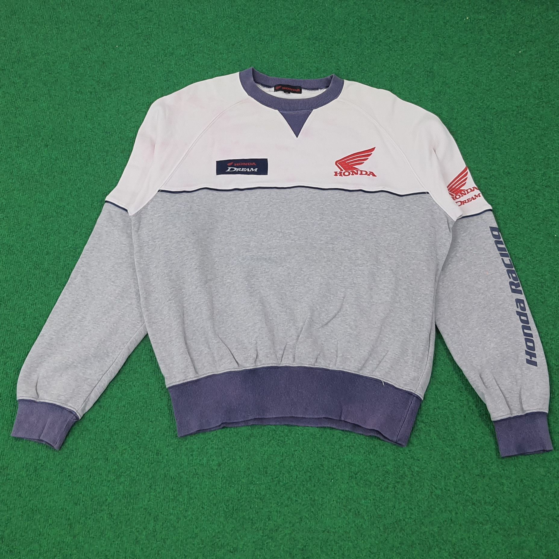 Japanese Brand × Vintage Vintage Honda Japan Racing Motorsports Sweatshirts C220N16 Size US M / EU 48-50 / 2 - 1 Thumbnail