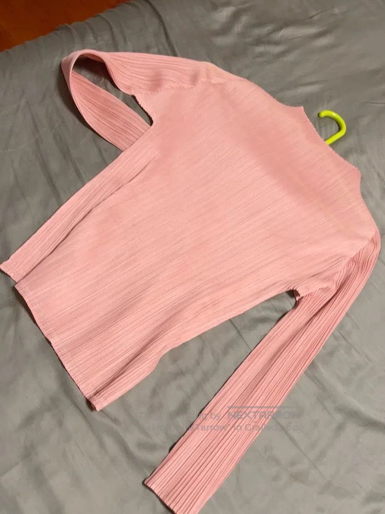 Issey Miyake Issey Miyake Pink Long-sleeve Top Size L / US 10 / IT 46 - 6 Thumbnail