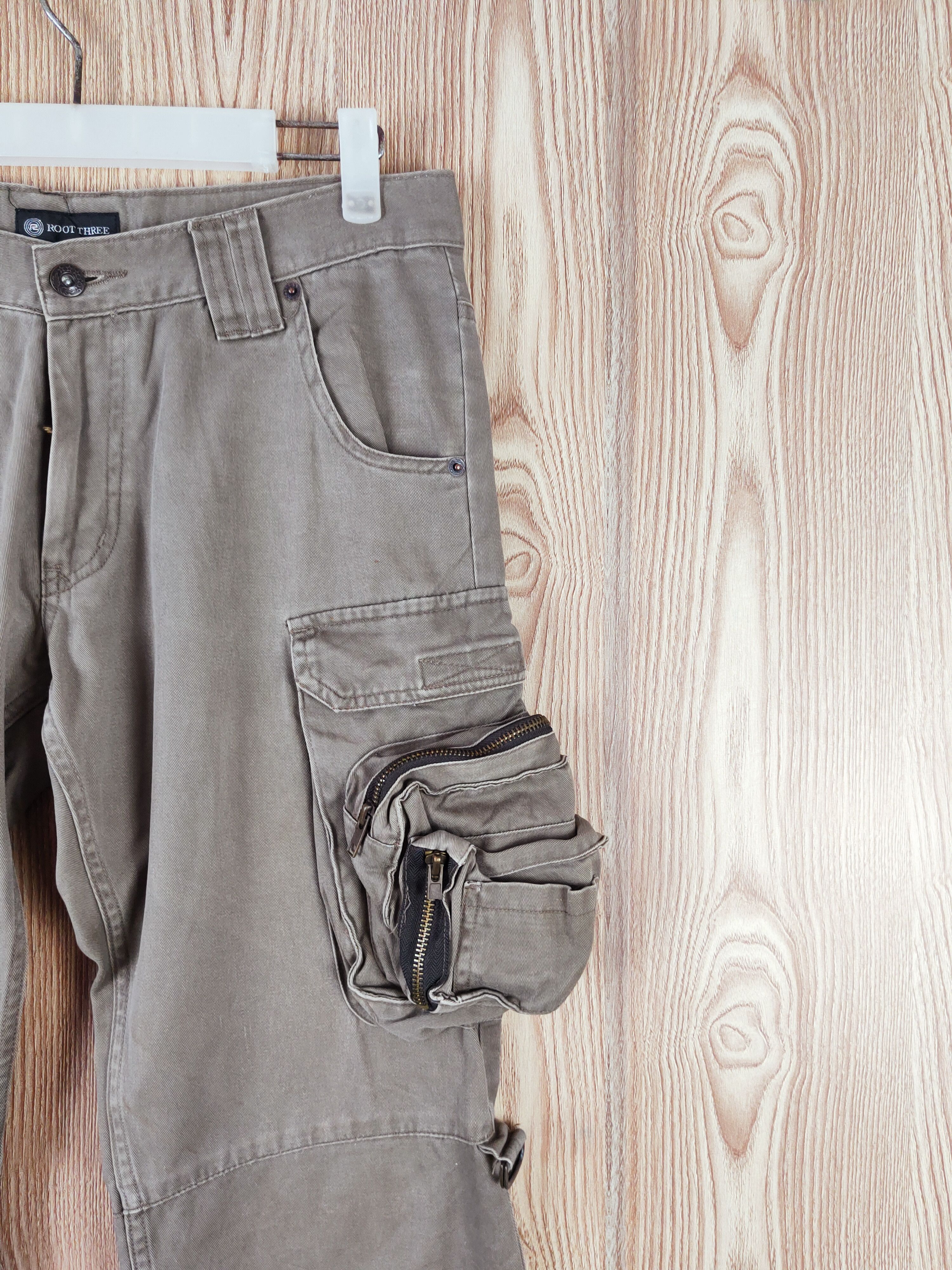 Japanese Brand DL Root Three Brown seditionaries Tactical Cargo Pants #W861 Size US 31 - 6 Thumbnail