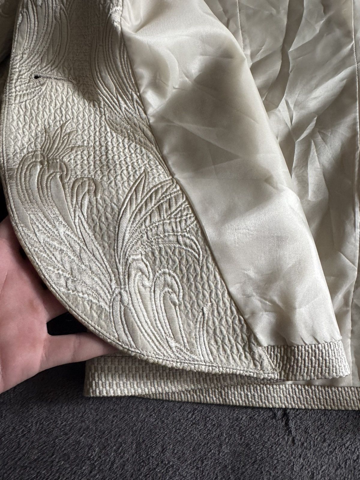 Christian Dior Monsieur Christian Dior vintage woman's silk blazer rare archive Size L / US 10 / IT 46 - 14 Thumbnail