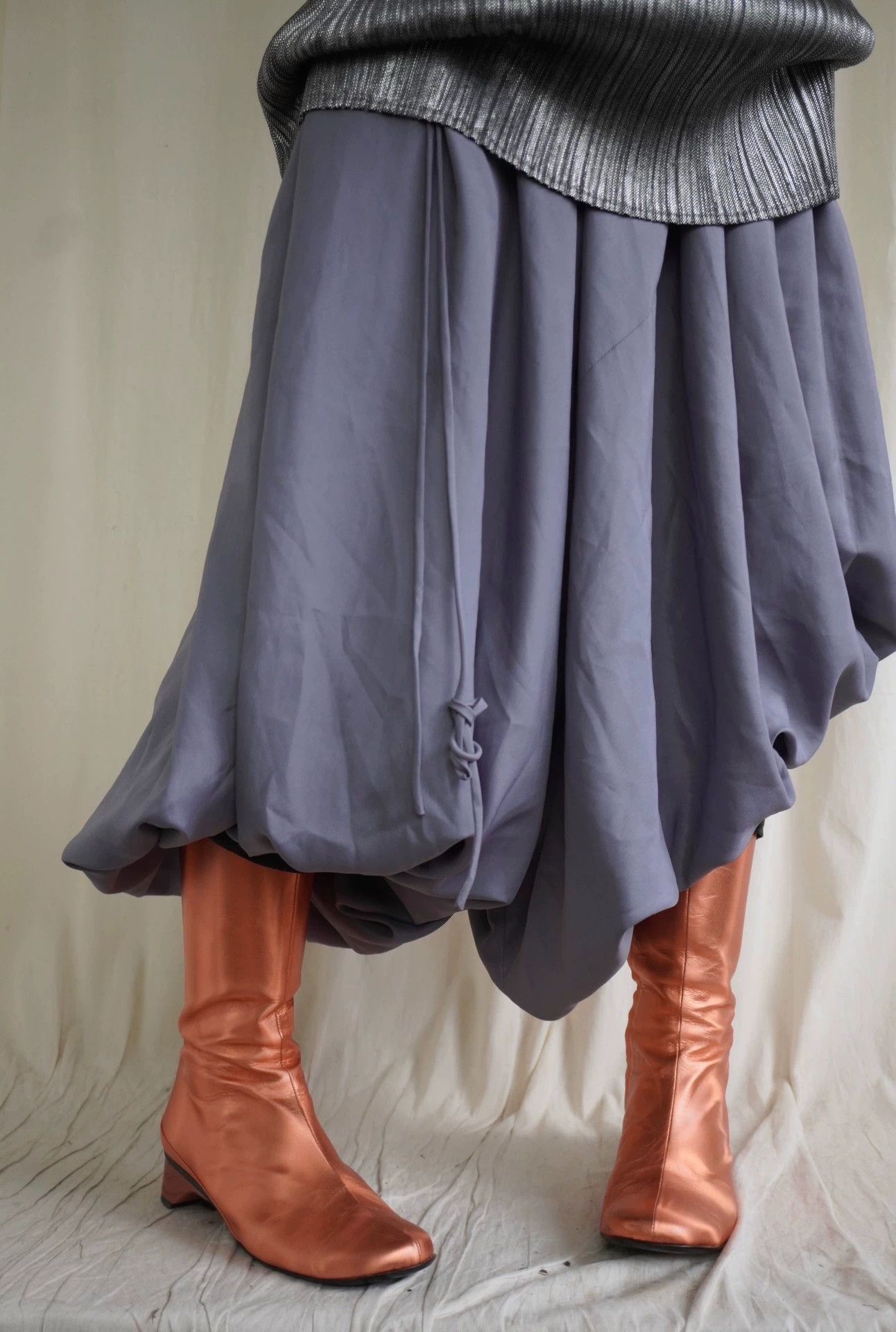 Issey Miyake Issey Miyake 90s Pearlescent Orange Lambskin Boots Size US 6.5 / IT 36.5 - 6 Thumbnail