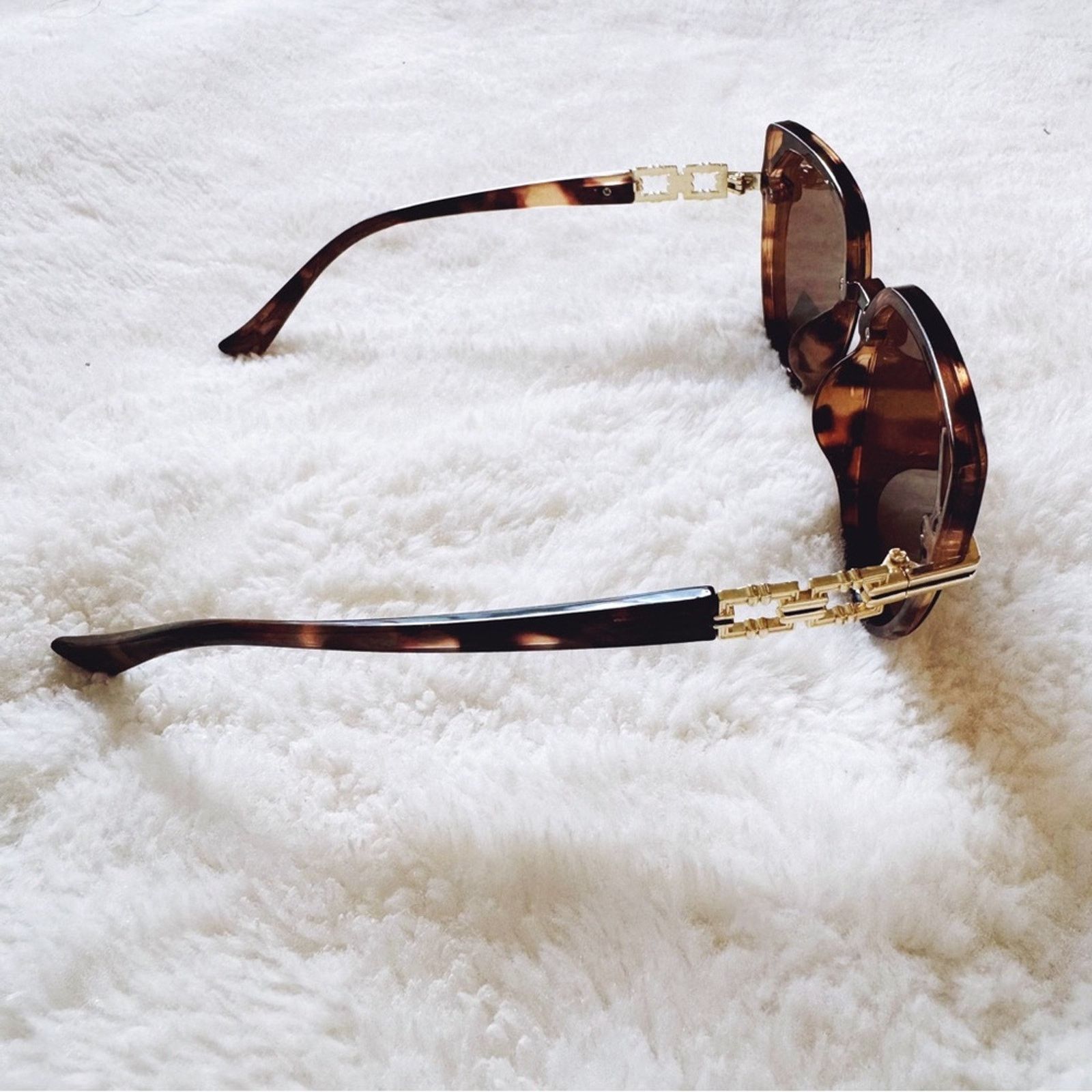 Other Genevieve Tortoise Brown Rimless Polarized Sunglasses Size ONE SIZE - 6 Thumbnail