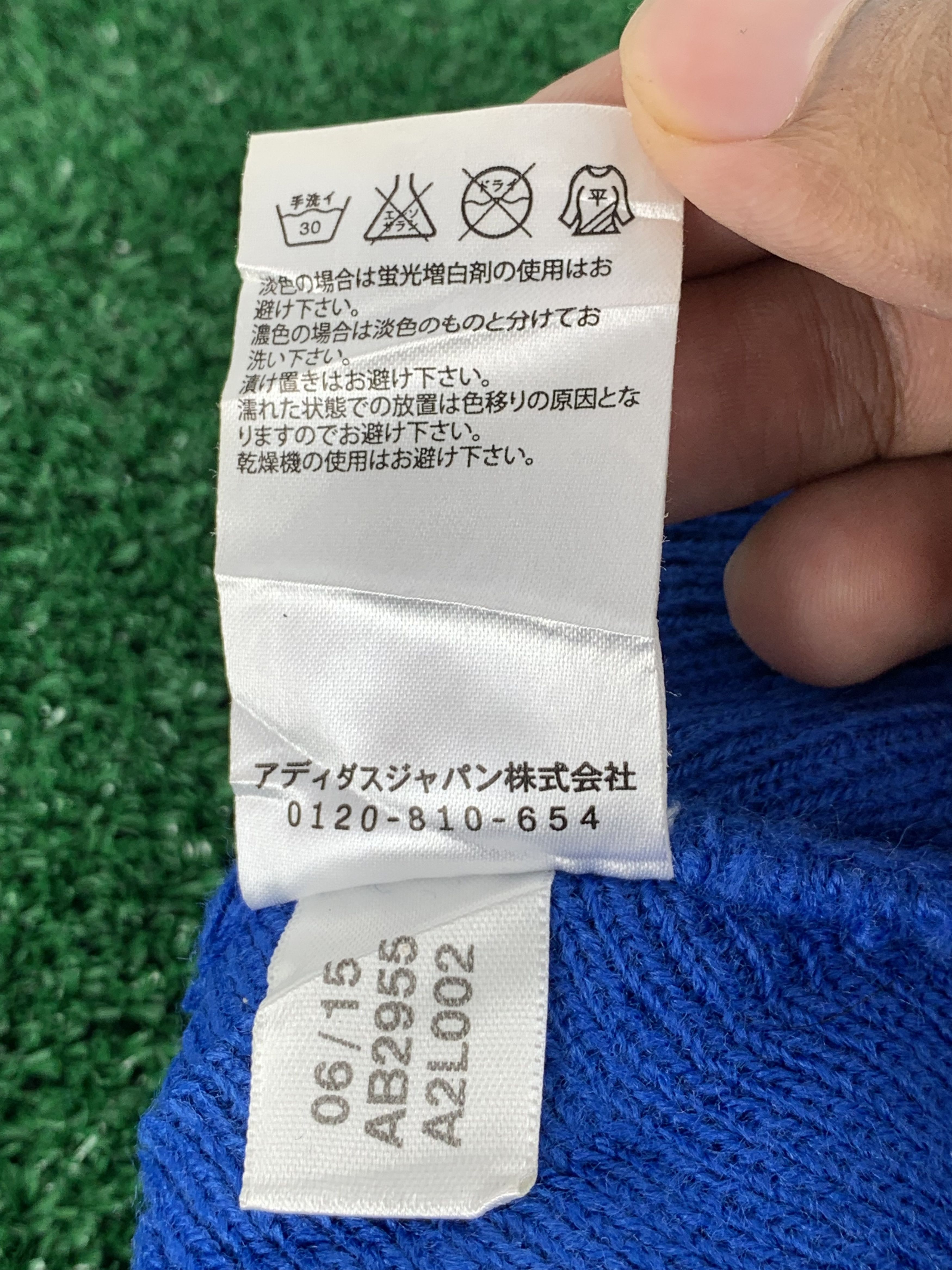 Adidas Vintage Adidas Trefoil Beanie Blue BA0007 Size ONE SIZE - 6 Thumbnail