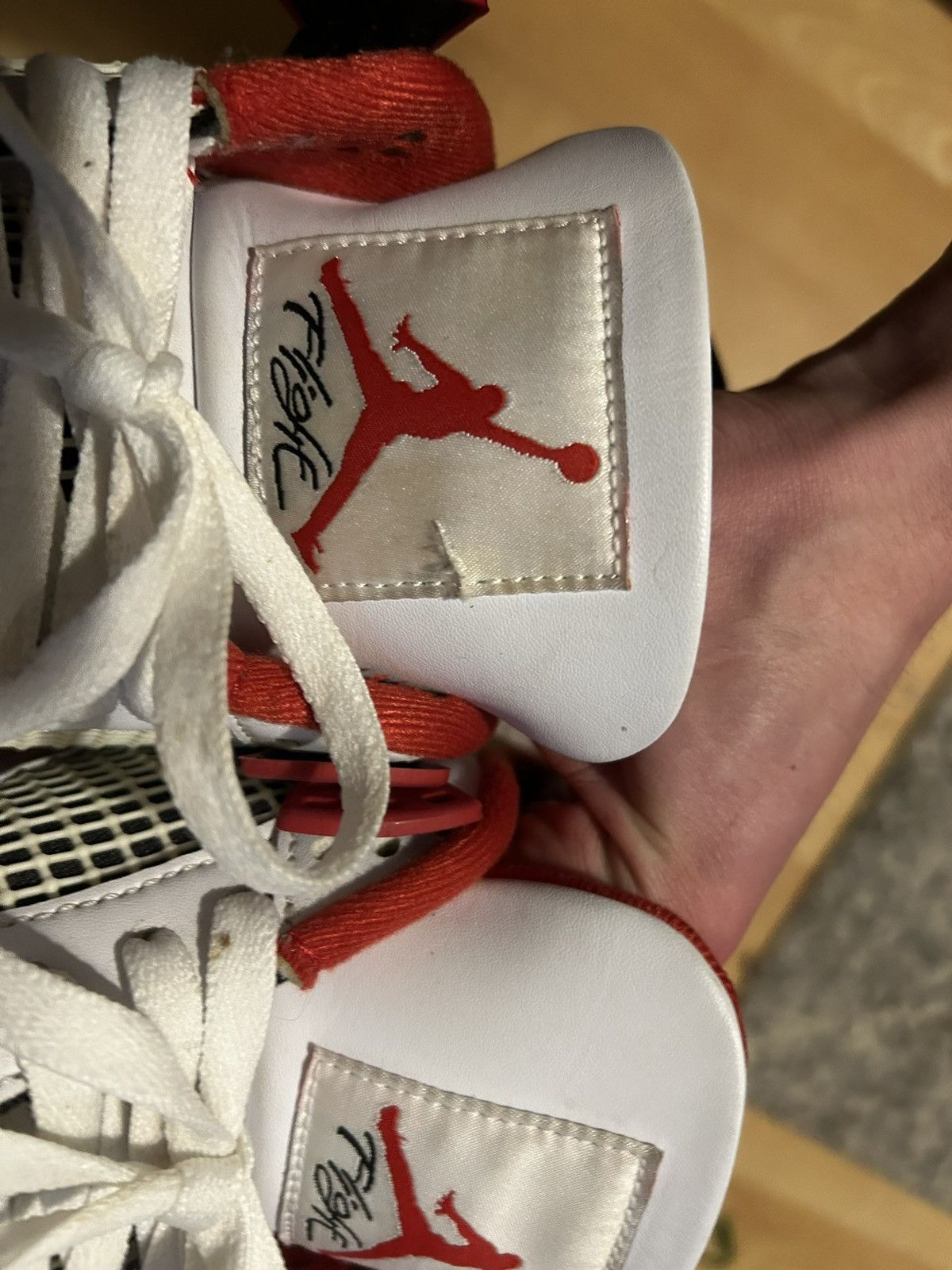 Jordan Brand Jordan 4 Fire Red Nike Air Size US 9.5 / EU 42-43 - 3 Thumbnail
