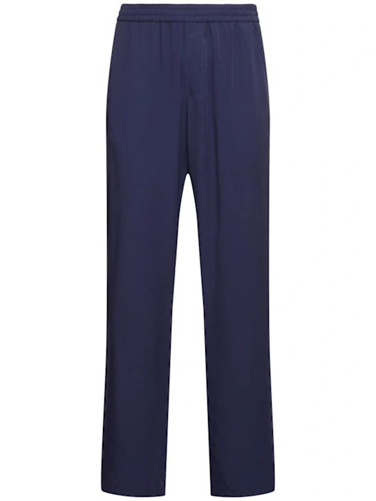 MSGM o1lsvrm0425 Viscose Pants in Navy Size US 34 / EU 50 - 1 Thumbnail