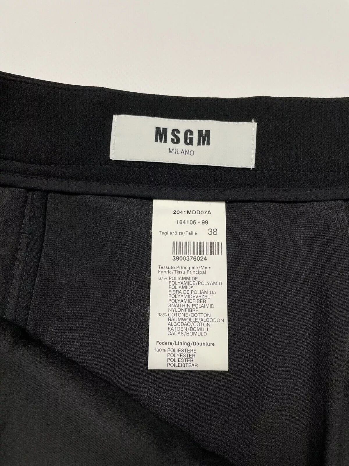 MSGM MSGM Milano Womens Skirt Black Size 38 Size 26" / US 2 / IT 38 - 2 Thumbnail