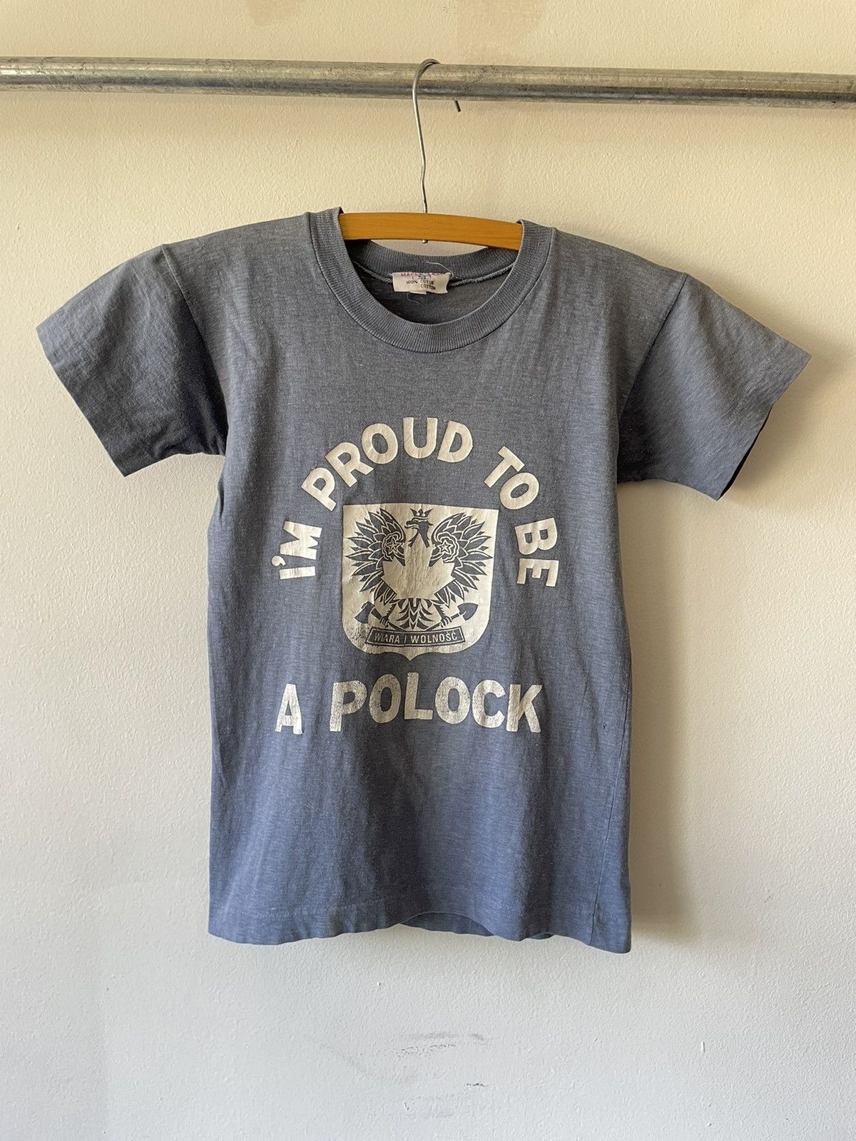 Vintage Vintage 70s Proud to be a Polock Polish tee Size US XXS / EU 40 - 1 Thumbnail
