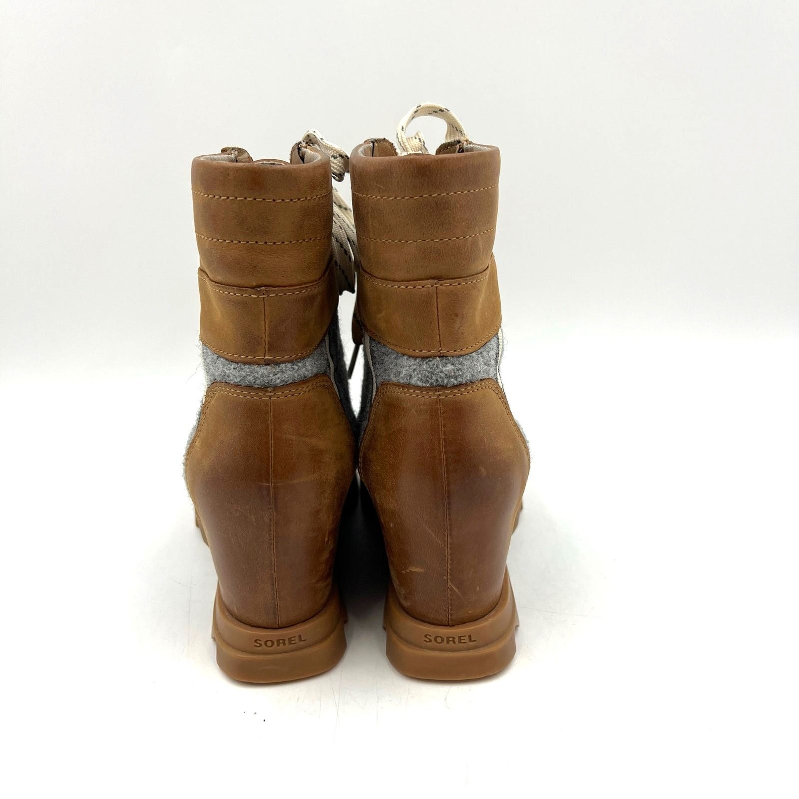 SOREL Sorel Joan of Arctic Wedge III Lexie Bootie Tan Nubuck Size US 8 / IT 38 - 6 Thumbnail