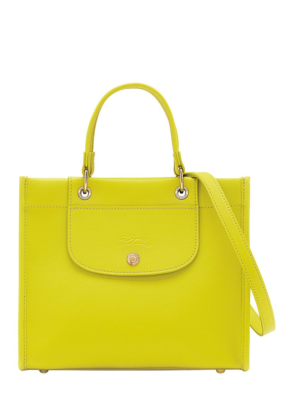 Longchamp Green Handbag with Embossed Logo on the Front and Adjustable and Removable Shoulder Strap in Leather Woman Size ONE SIZE - 1 Thumbnail