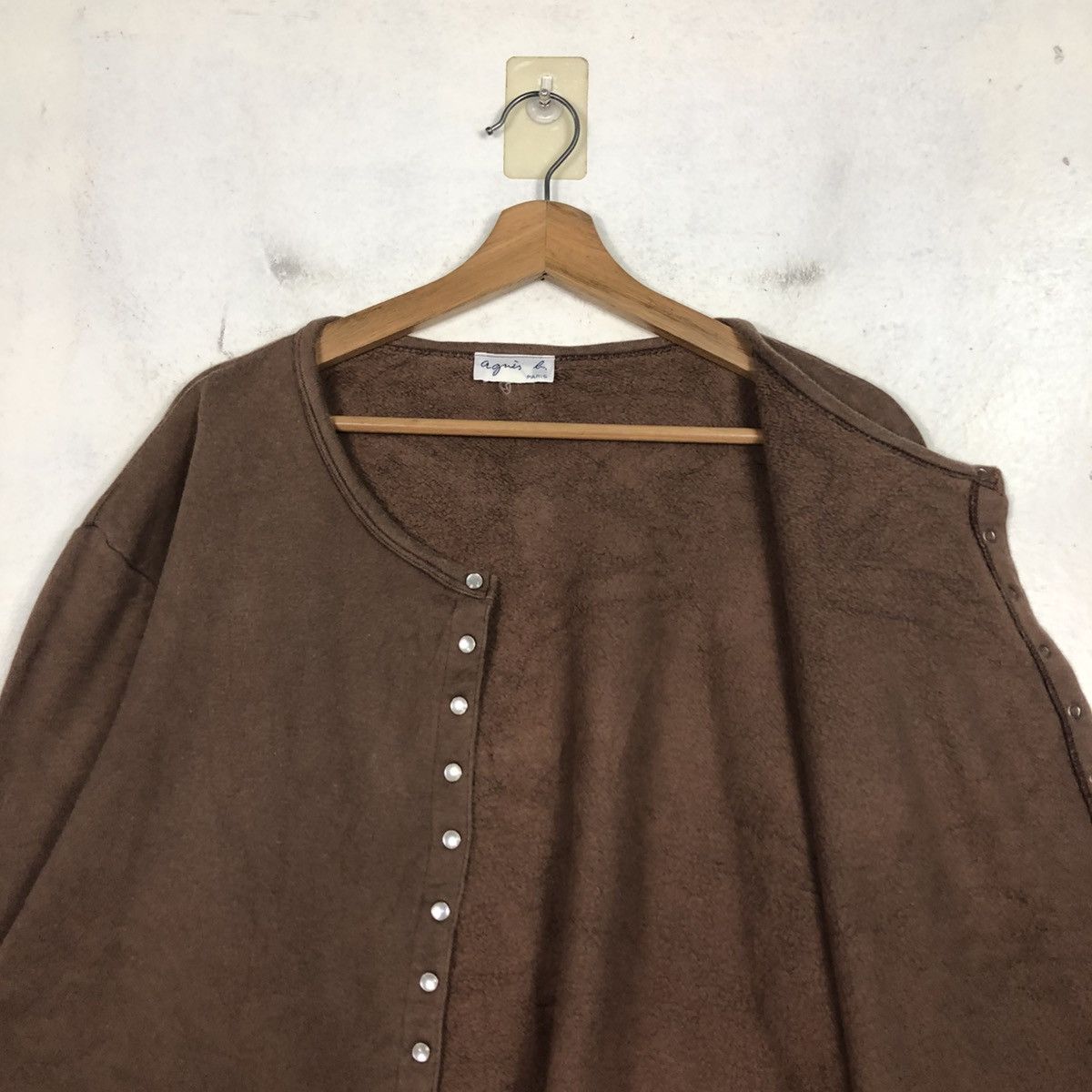 agnes b. 📌Vintage Snap Button Cardigan Agnes B. Rich Brown Size US M / EU 48-50 / 2 - 15 Thumbnail