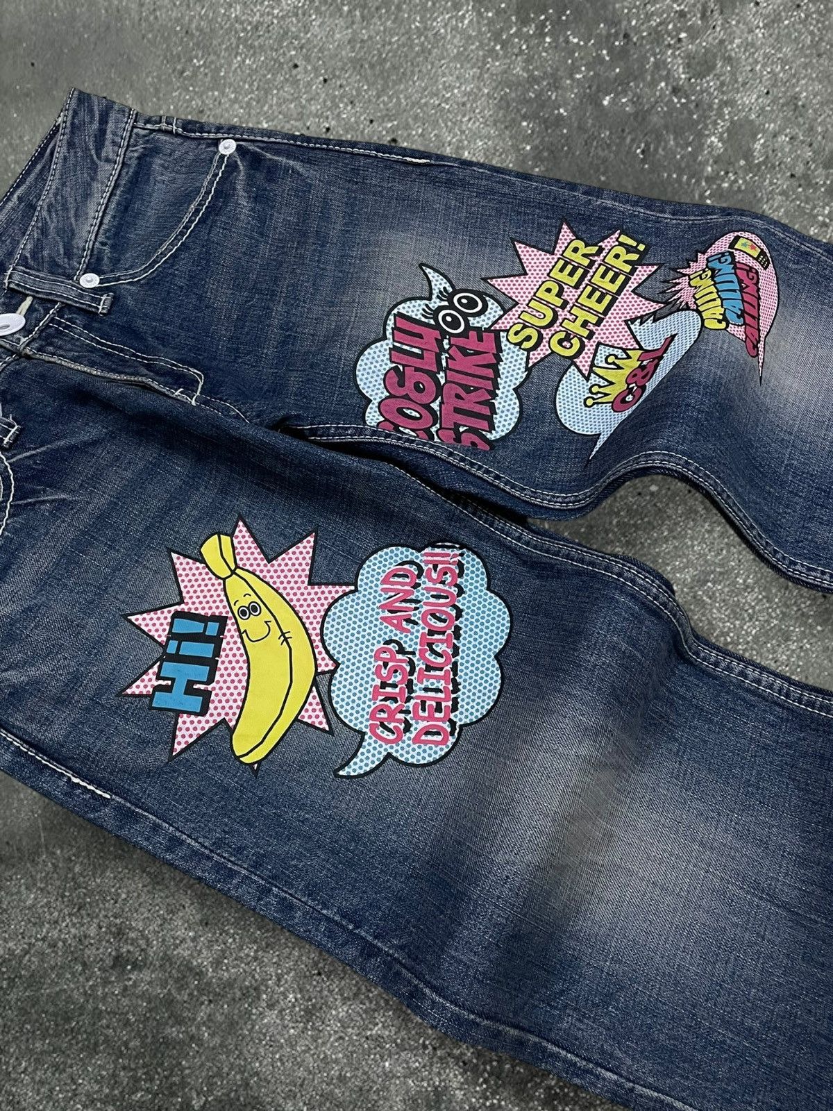 Hysteric Glamour Vintage Rare Designer Co & Lu Special Edition Printed Denim Size US 29 - 7 Thumbnail