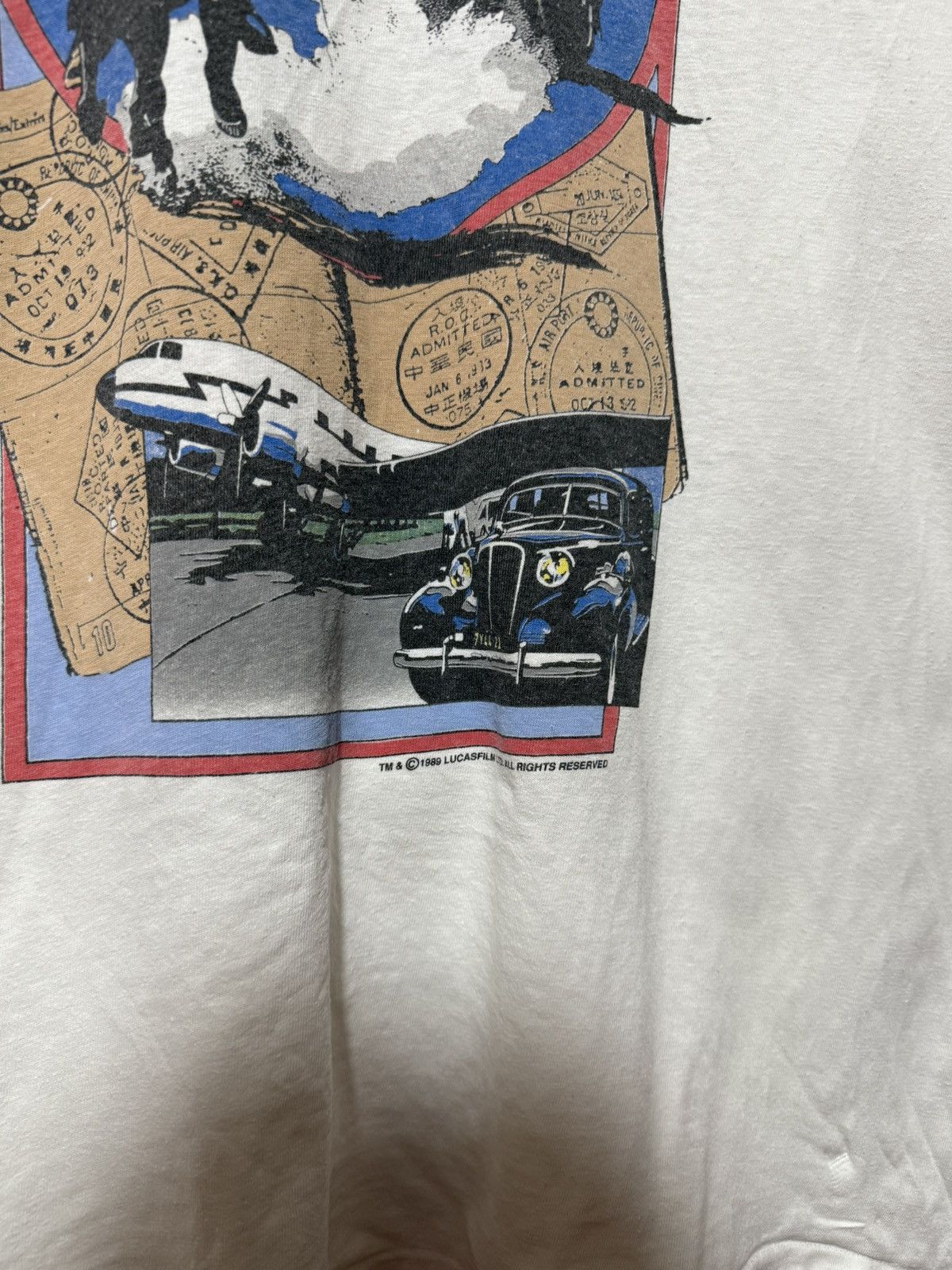 Vintage Vintage 1989 Indiana Jones And The Last Crusade T-Shirt Size US XL / EU 56 / 4 - 4 Thumbnail