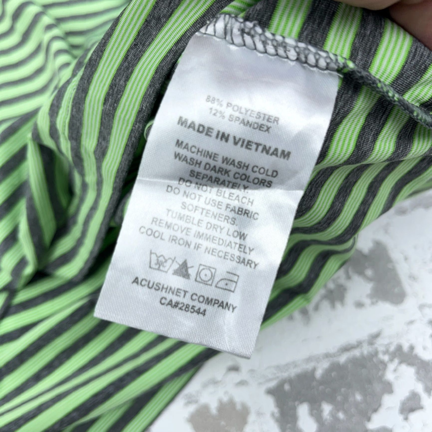 Footjoy FootJoy Polo Shirt Men M Green Striped Performance Golf Activewear Casual Travel Size US M / EU 48-50 / 2 - 5 Thumbnail