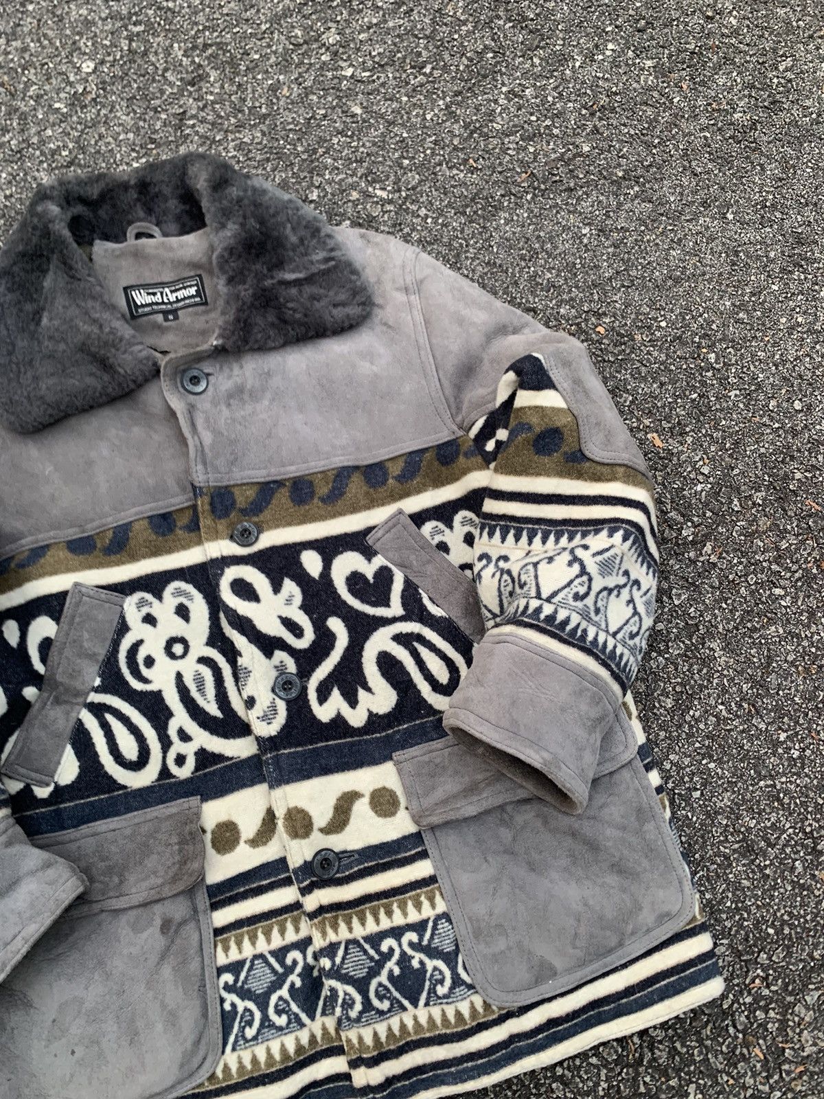 Vintage 👹Vintage Wild Armor Leather Suede Jacket Size US M / EU 48-50 / 2 - 6 Thumbnail