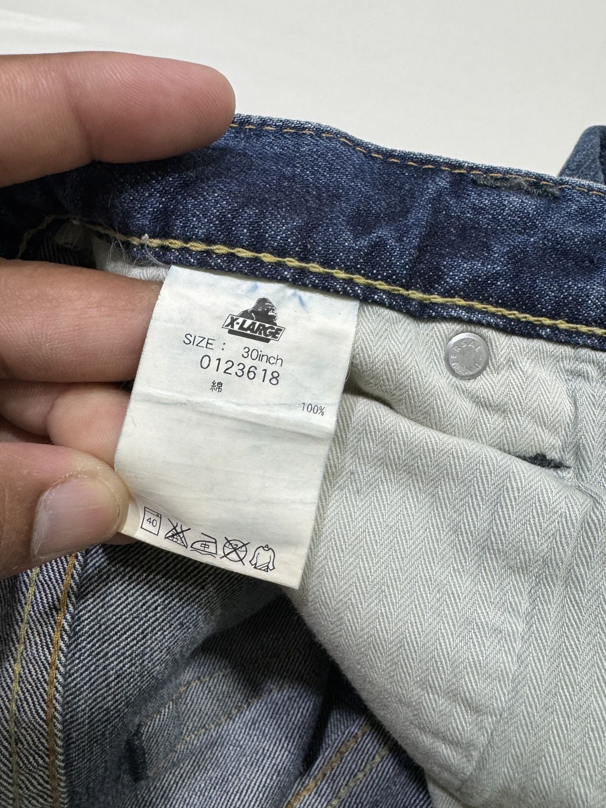 X-LARGE Japanese Brand Xlarge patch jeans Size US 30 / EU 46 - 9 Thumbnail