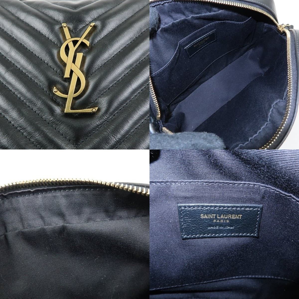 Saint Laurent Paris Saint Laurent Lou Quilted Calfskin Camera Bag Black Size ONE SIZE - 7 Thumbnail