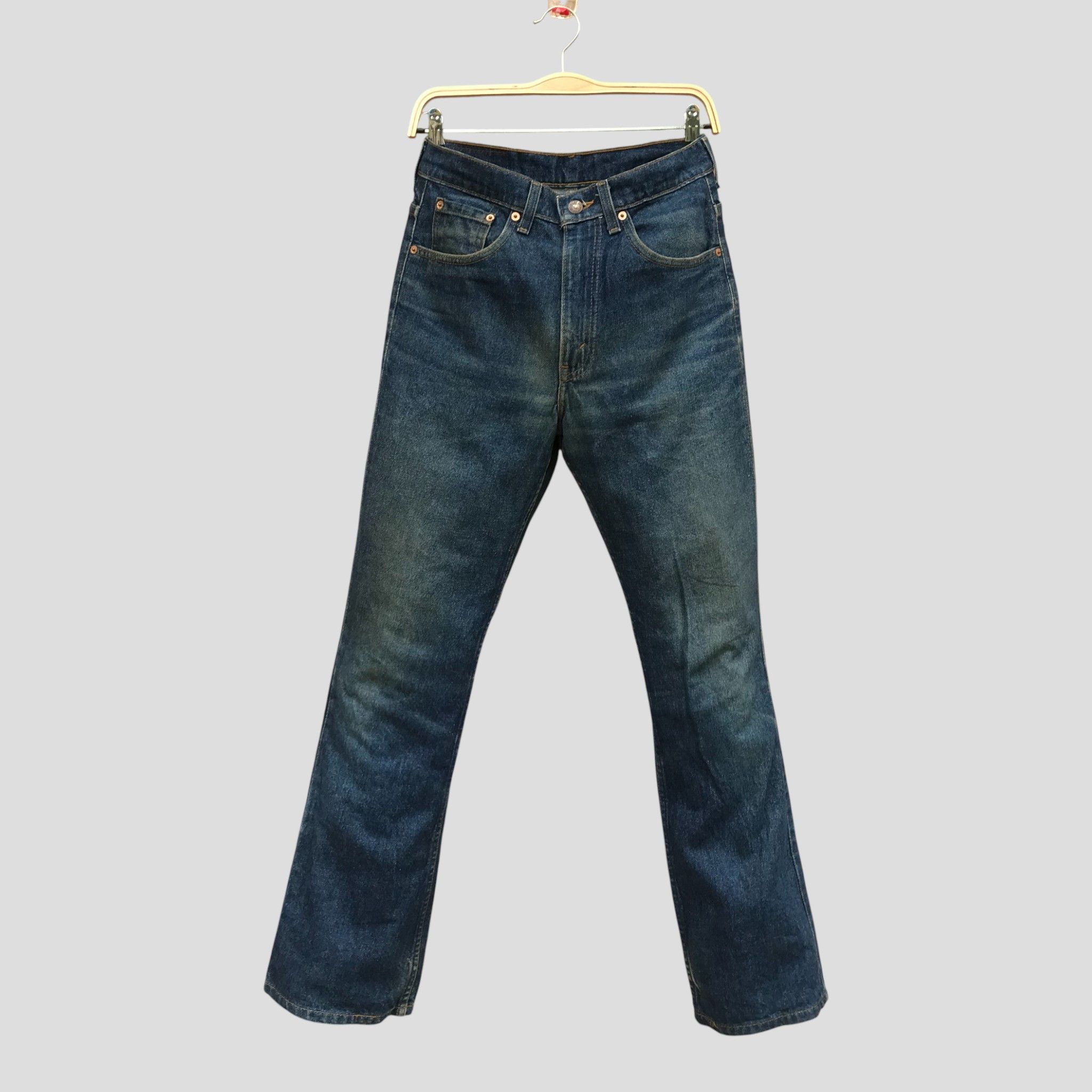 Levi’s 517 Denim Jeans Zipper Stone Wash Blue Denim Cotton