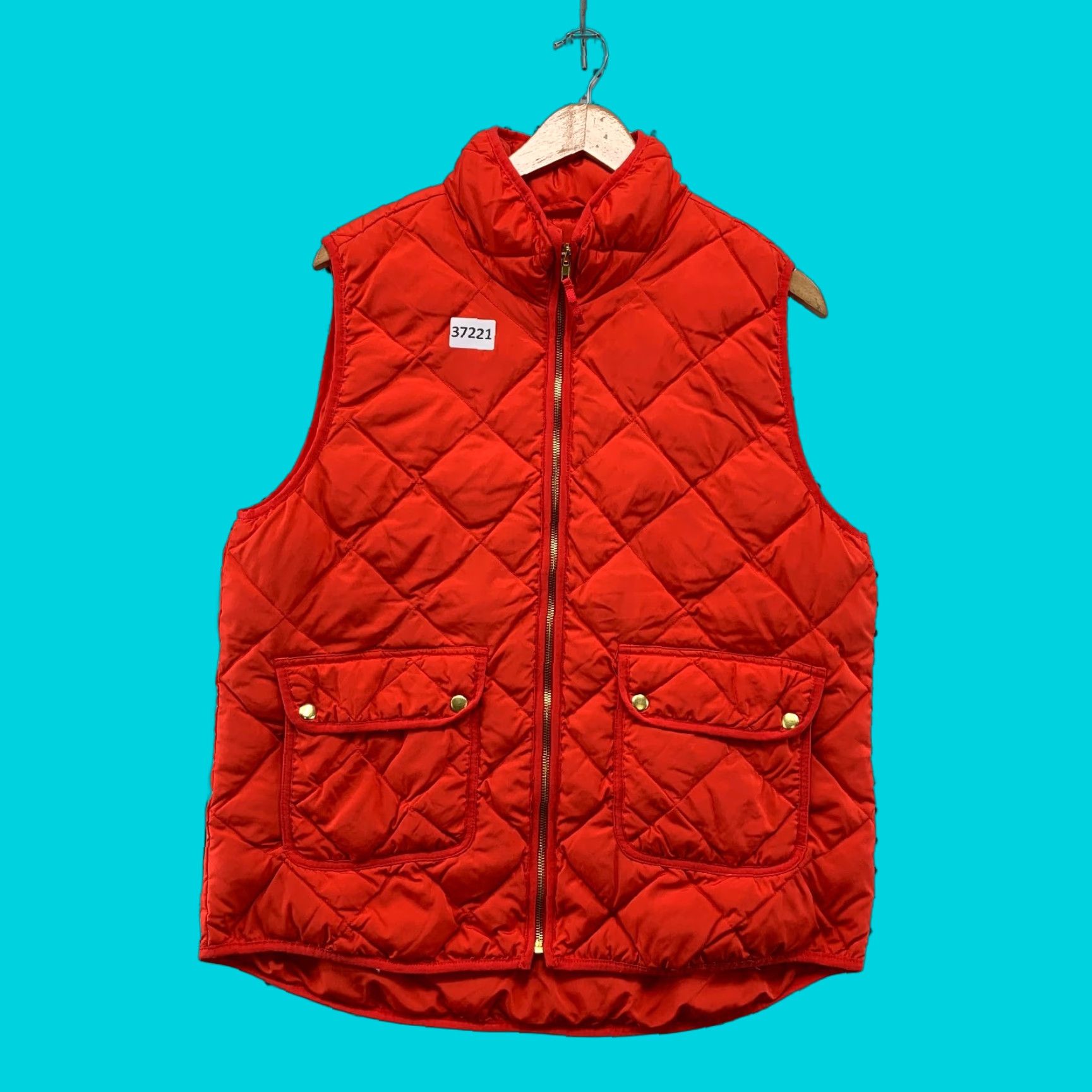 Vintage Woolrich Quilted Down Puffer Vest jacket Womens XL Orange Sleeveless Size XL / US 12-14 / IT 48-50 - 1 Thumbnail