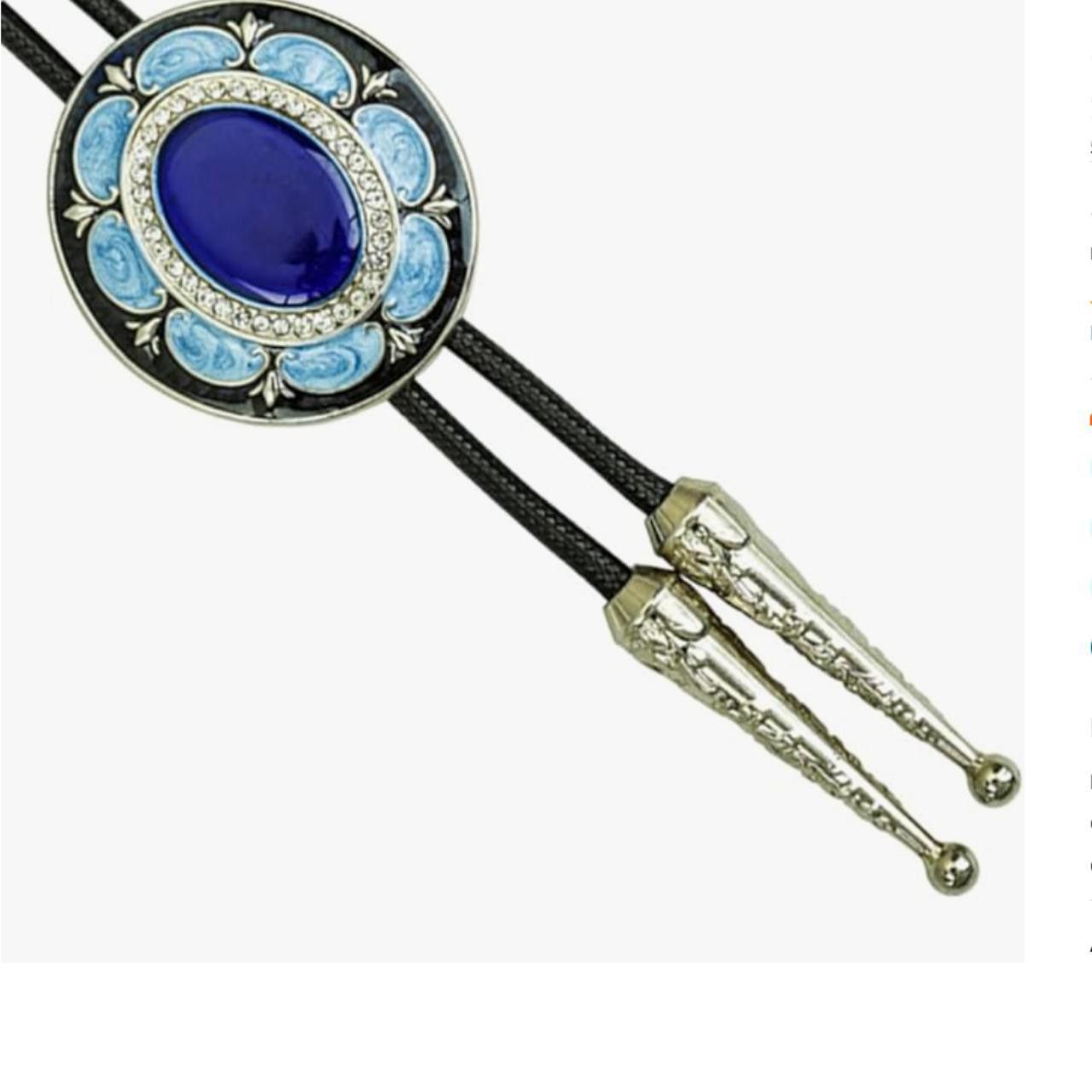 Other Western Blue Bolo Tie Size ONE SIZE - 1 Thumbnail